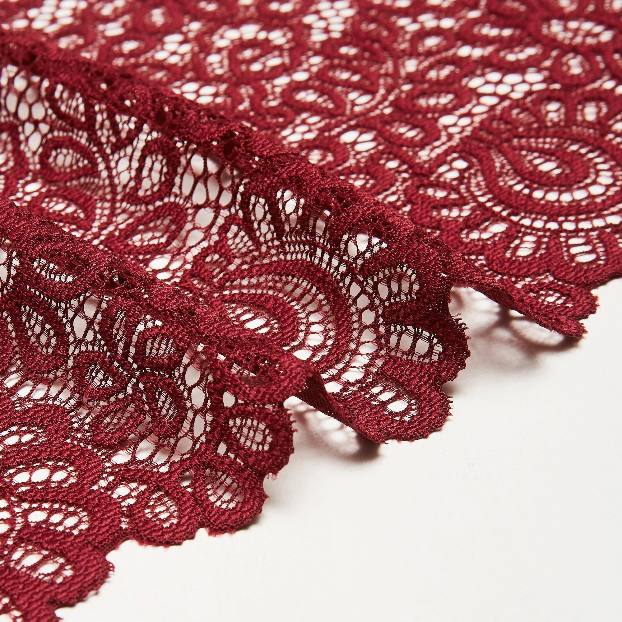Кружево Эластичное L07725D (Бордовый, S150905052, БП)