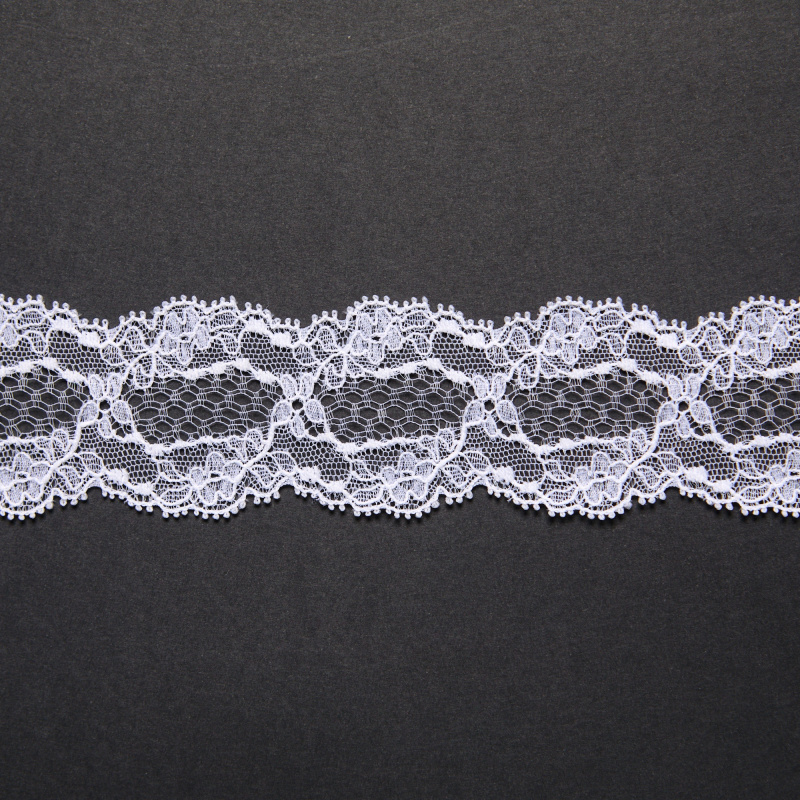 Кружево неэластичное узкое 841373-G11-NY00X-004 (Белый, Стандарт, БП)