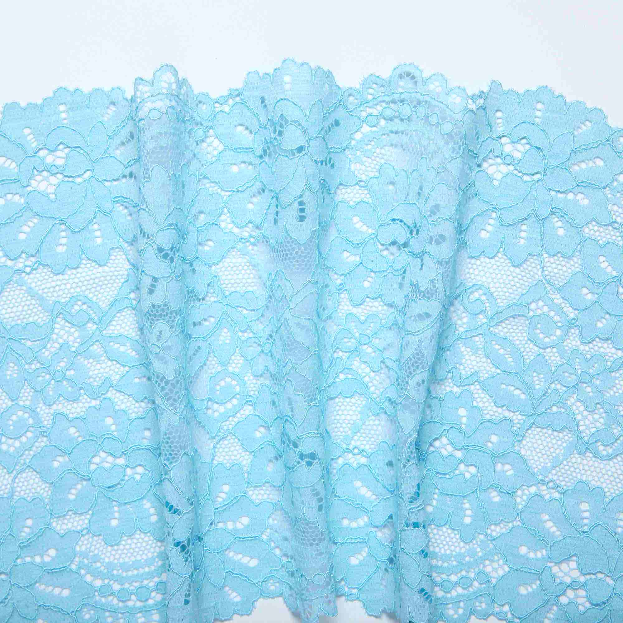 Кружево эластичное HD087C (Голубой, FL000657, БП)
