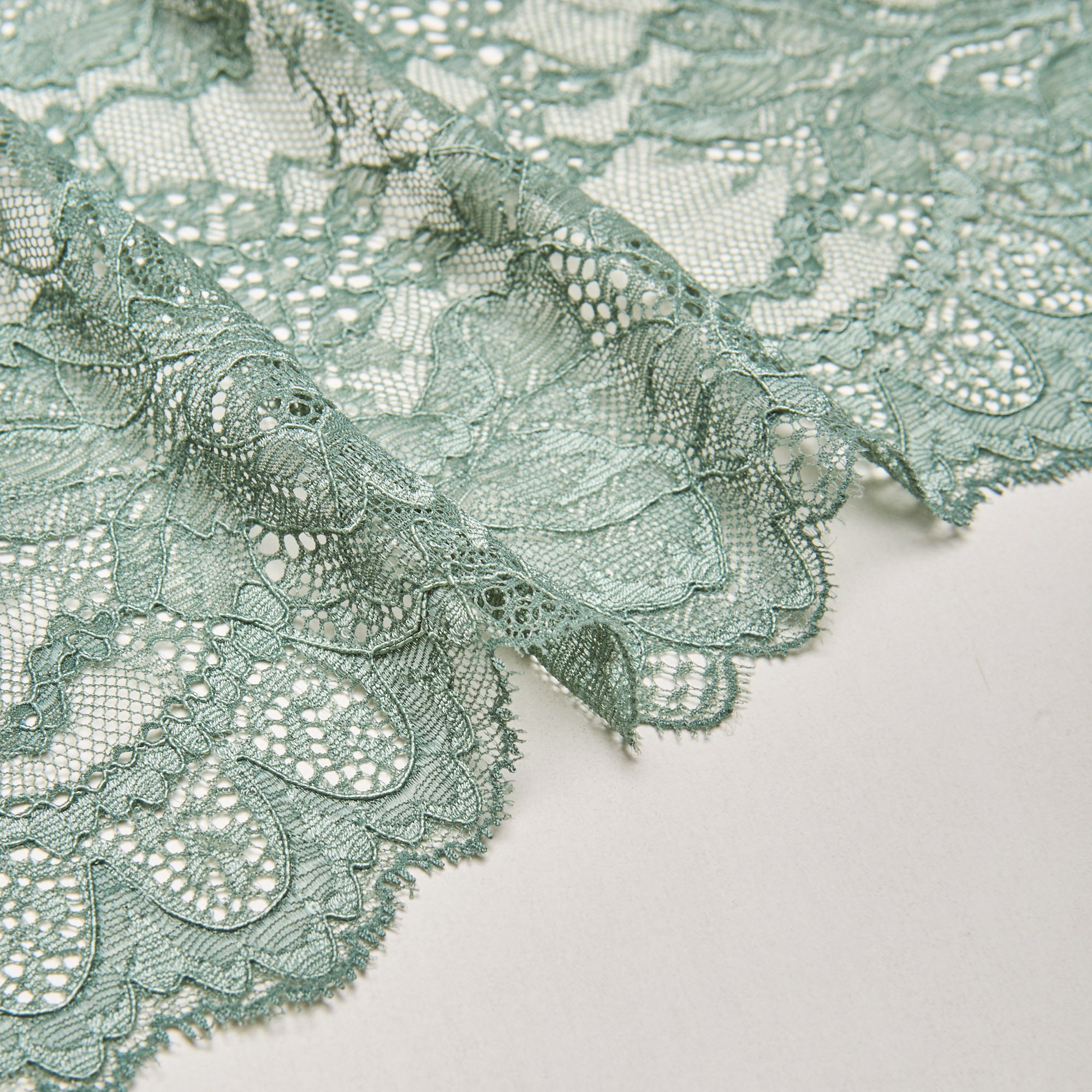 Кружево Эластичное J60261RA (Зеленый, FAD202967B, БП)