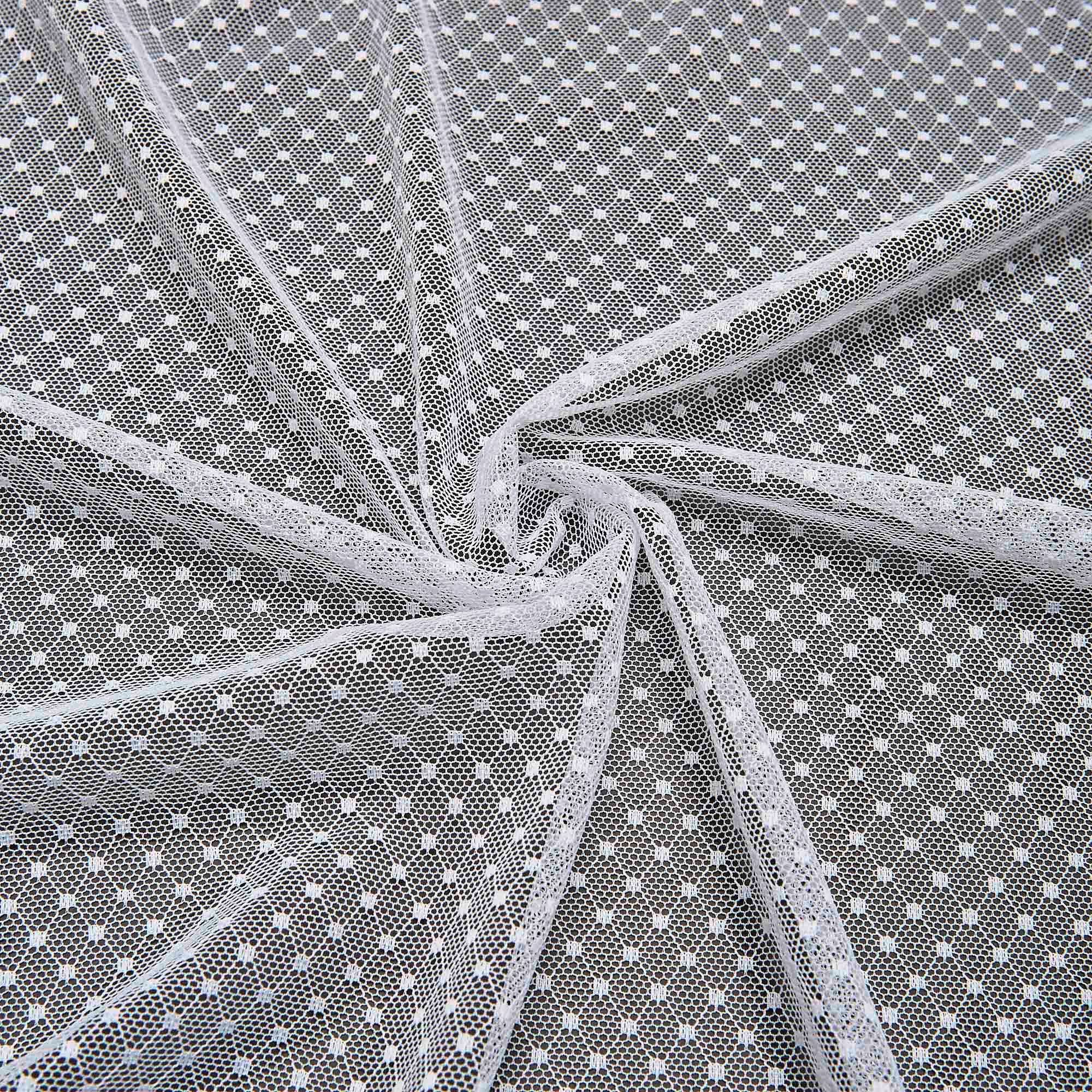 Сетка Эластичная Фактурная L194 (Белый, Стандарт, БП)