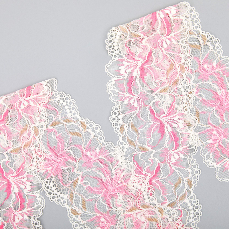 Кружево Эластичное Узкое UK525Q (Розовый, YM000640A, БП)