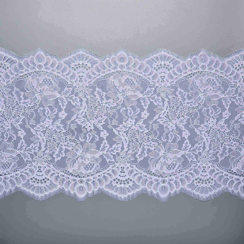 Кружево Неэластичное W7612M (Белый, Стандарт, БП)