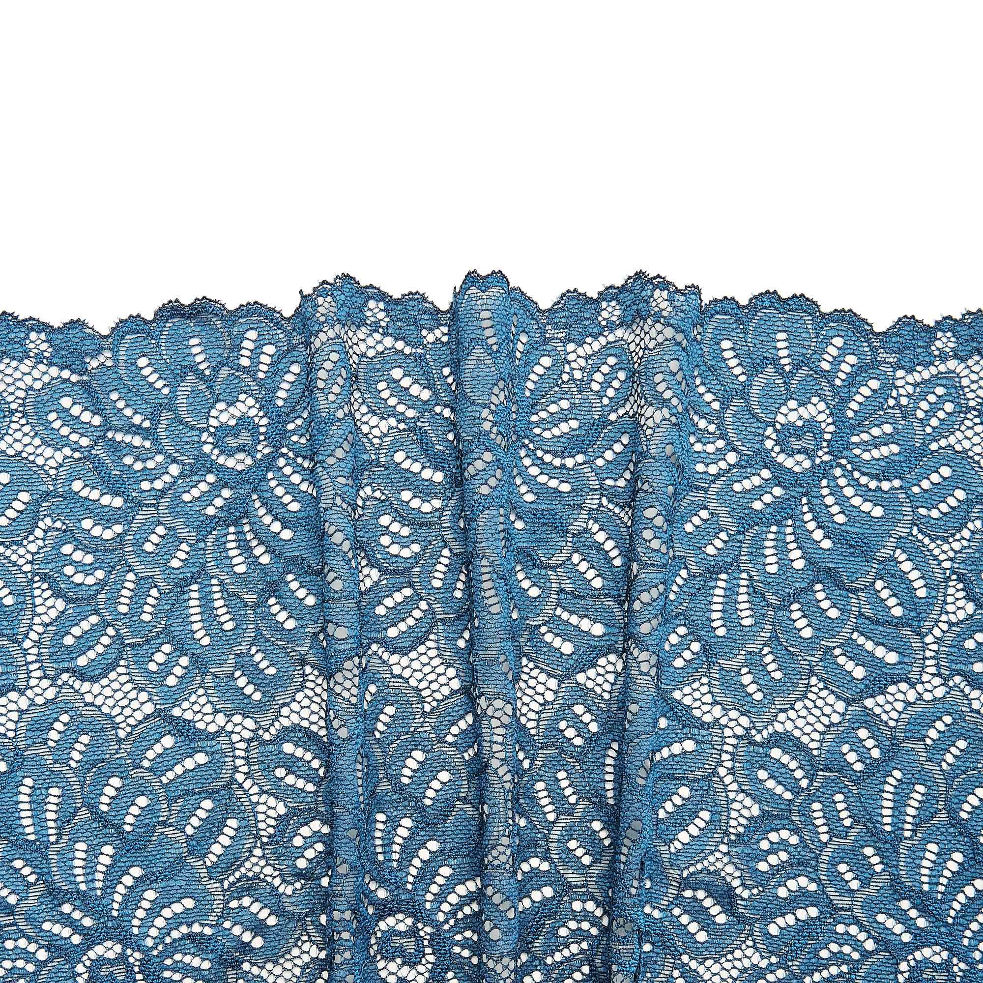 Кружево Эластичное H070069D (Бирюзовый, SH180717061A, БП)