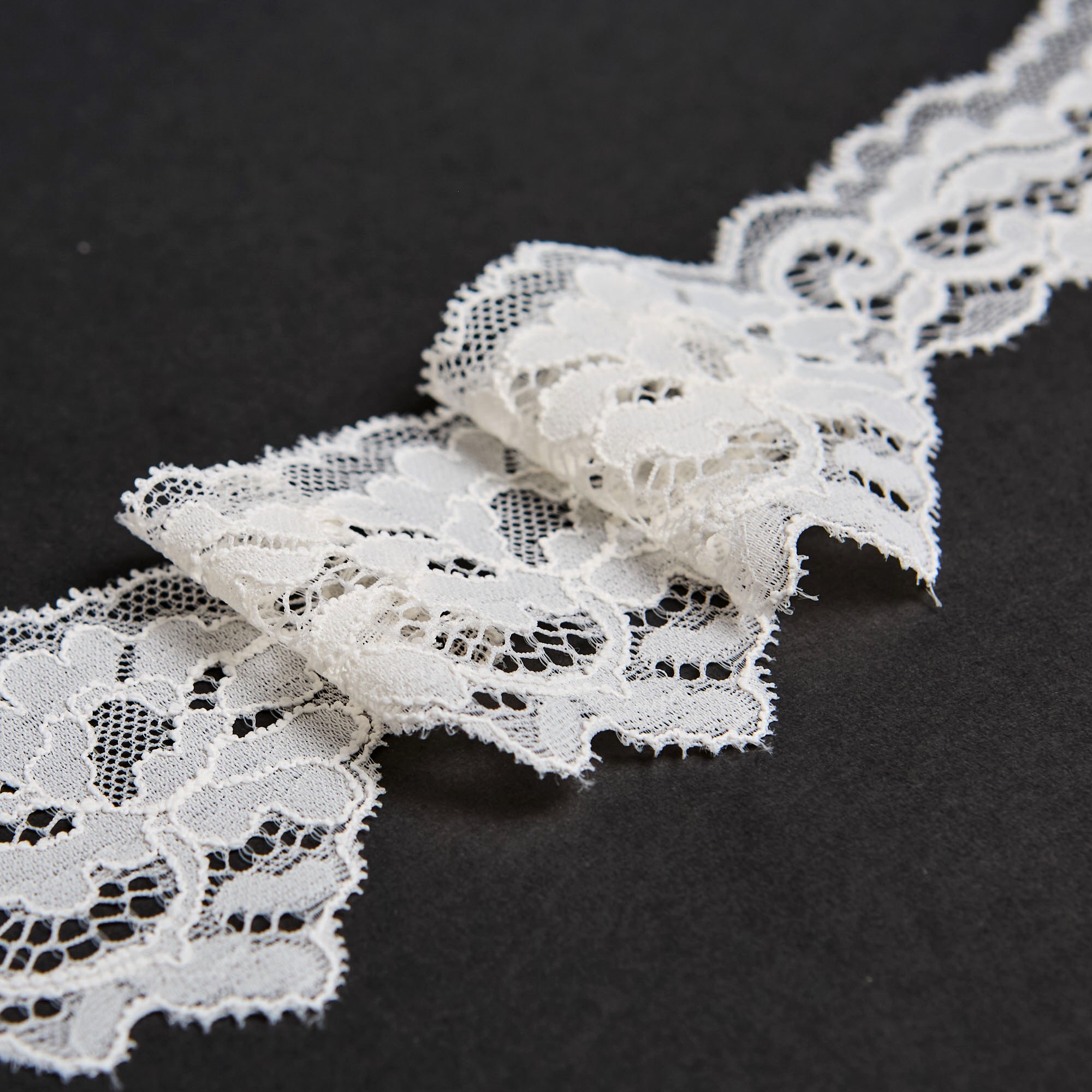 Кружево Эластичное Узкое PP243A (Айвори, Y0006747A, БП)