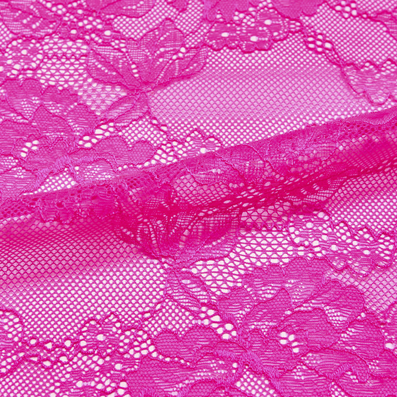 Кружевное Эластичное Полотно HA3667N (Розовый, B22050718C, NEON)