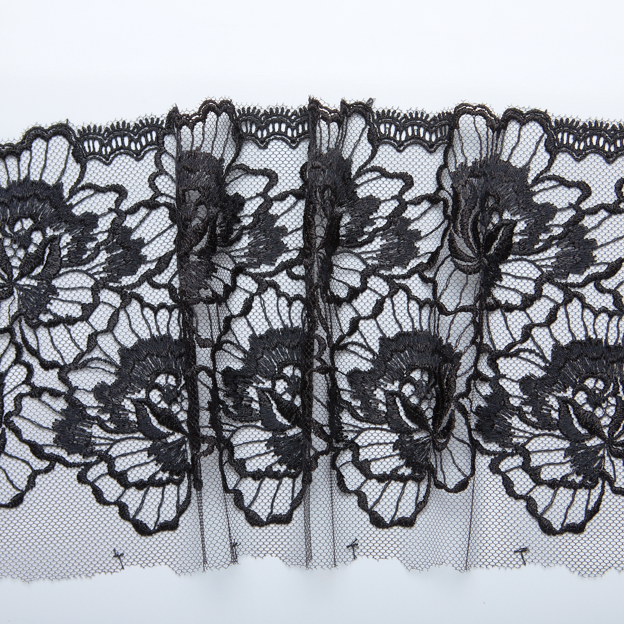 Вышивка На Сетке Неэластичной T424494 (Черный, Стандарт, БП)