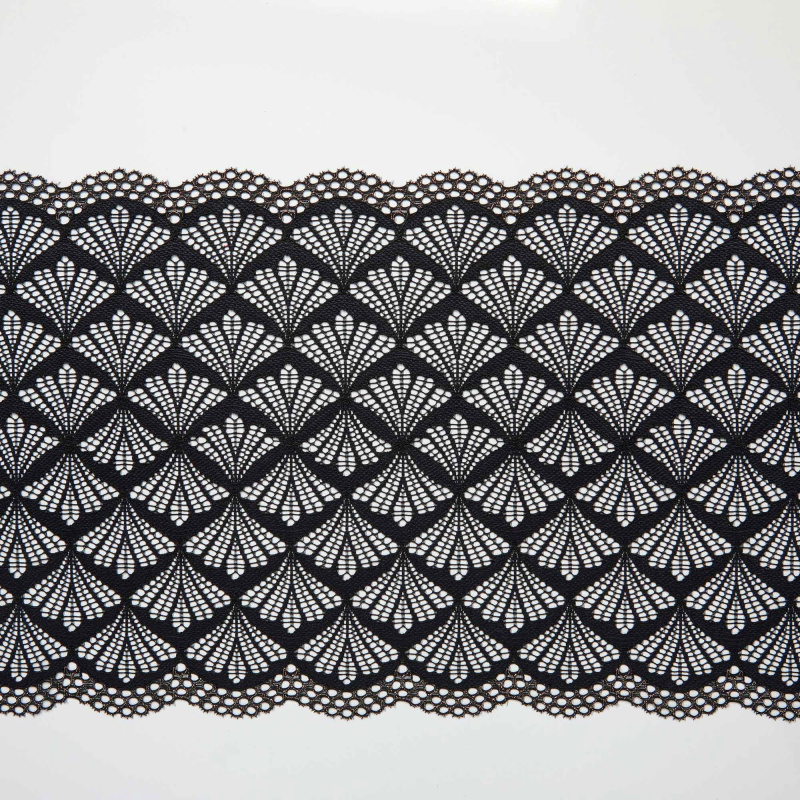 Кружево Эластичное HB070427J (Черный, S170205172B, БП)