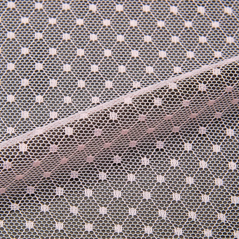 Сетка Эластичная Фактурная L194 (Розовый, N17041144B, БП)