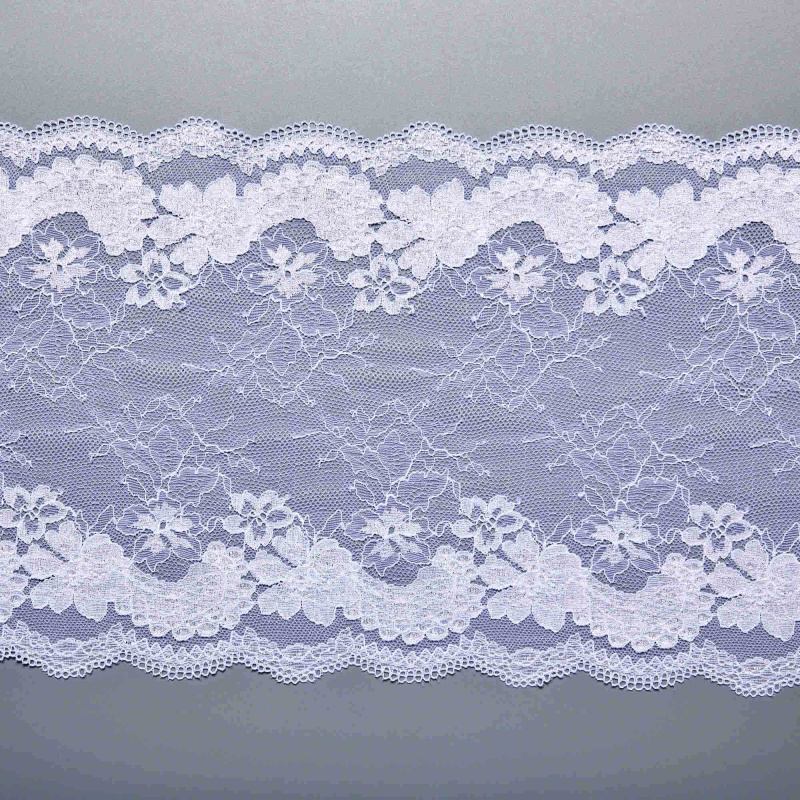 Кружево Эластичное HS301M (Белый, Стандарт, БП)