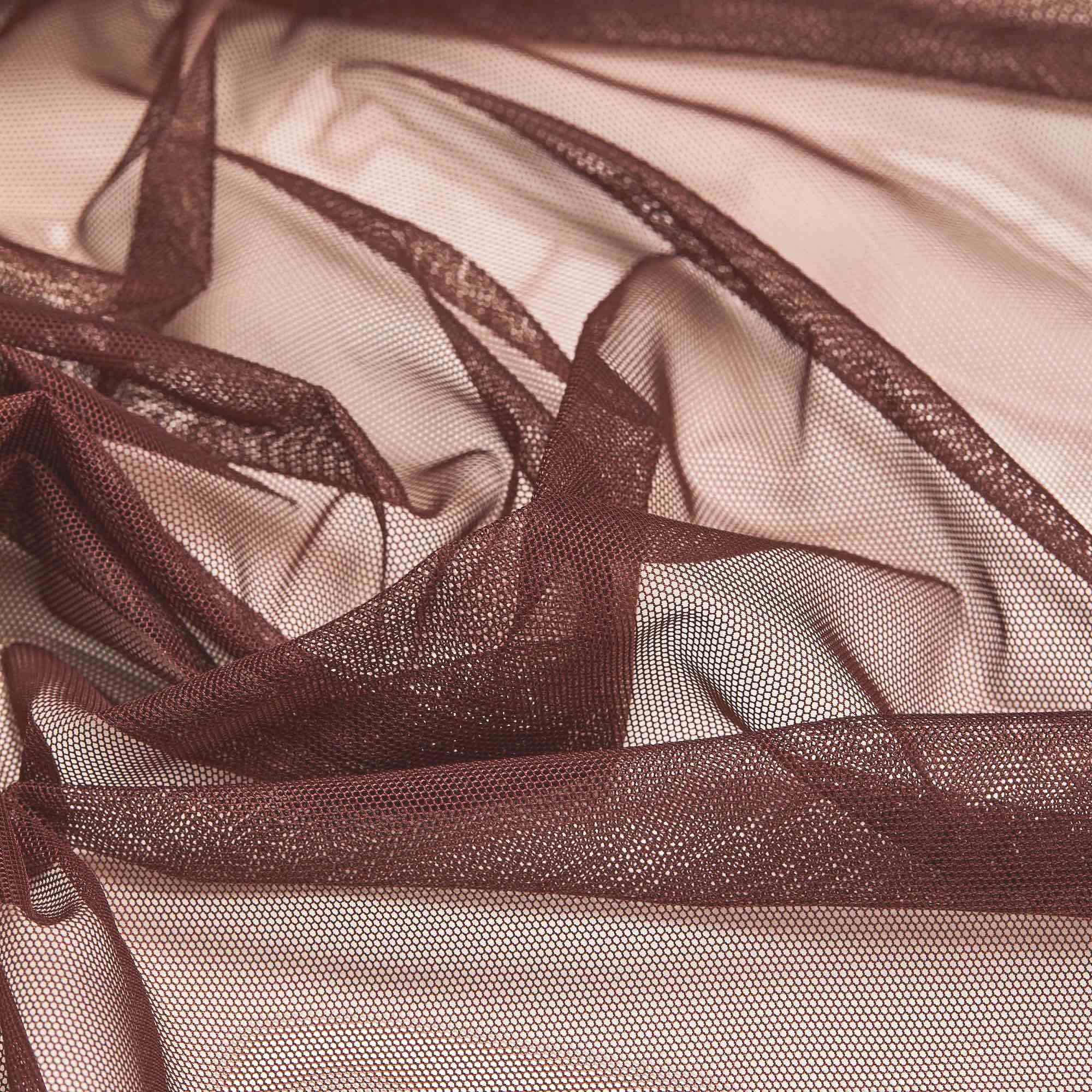 Сетка неэластичная 31214 (Бордовый, H0935-KAHVE, БП)