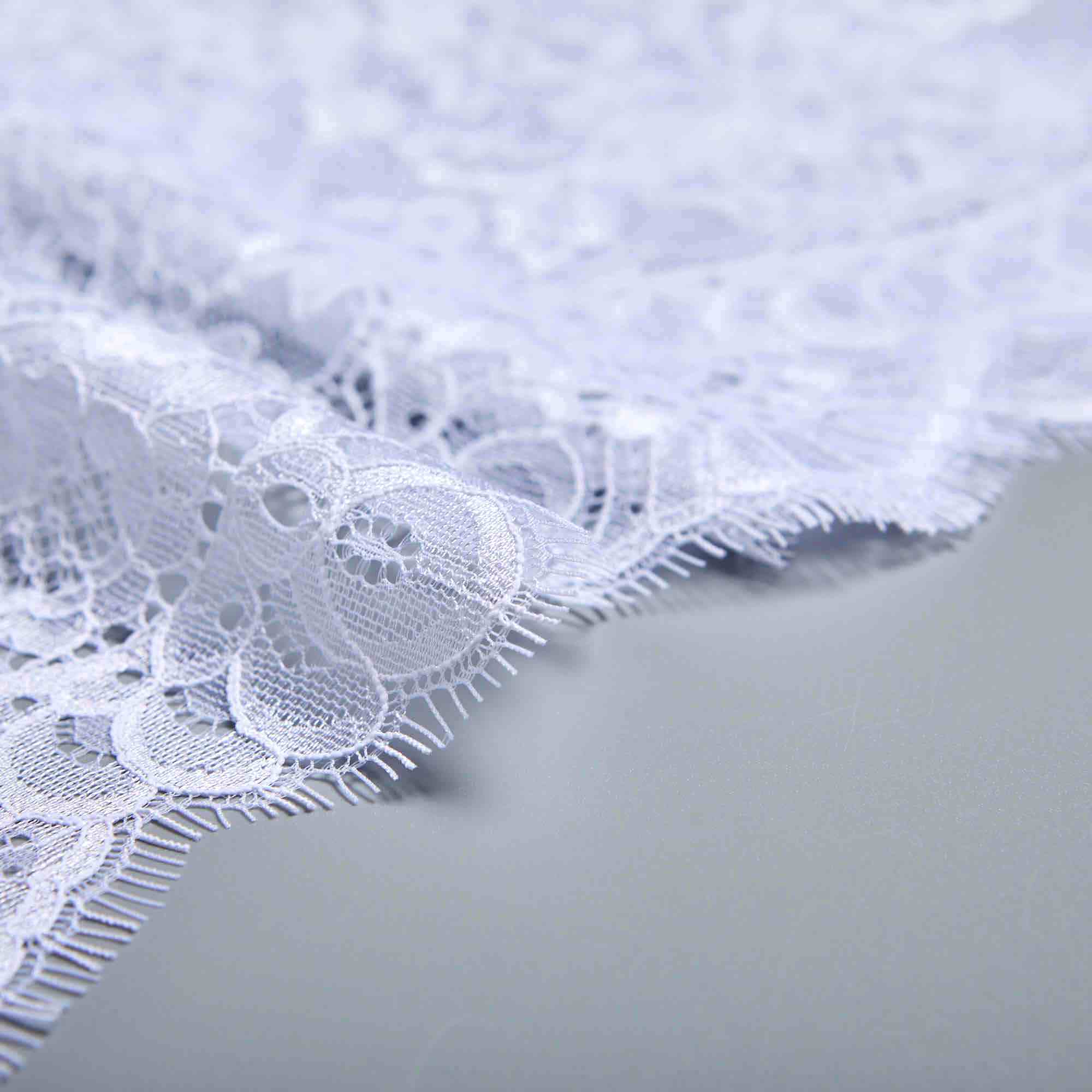 Кружево Неэластичное W7612M (Белый, Стандарт, БП)