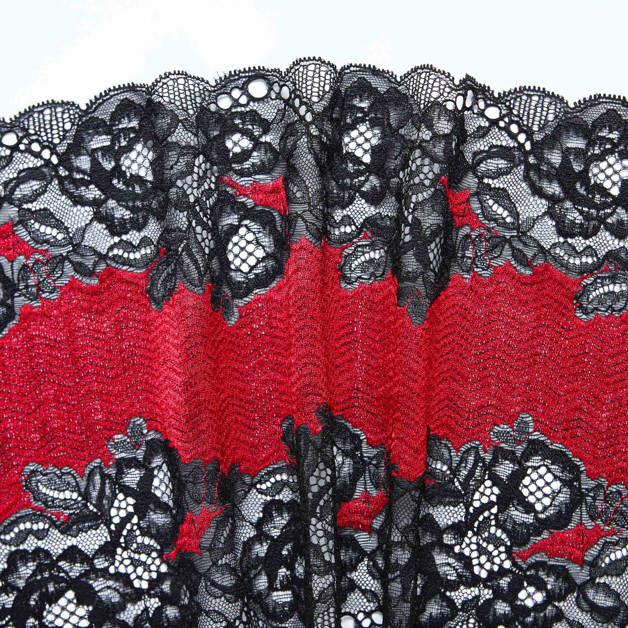 Кружево Эластичное HX616M (Красный, DR001435, БП)