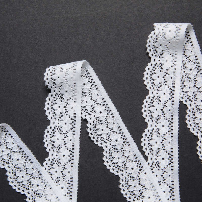 Кружево Эластичное Узкое RZ1063 (Айвори, ivory A, БП)