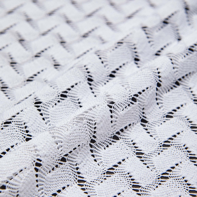 Кружевное неэластичное полотно L8001A (Белый, T231868A, БП)