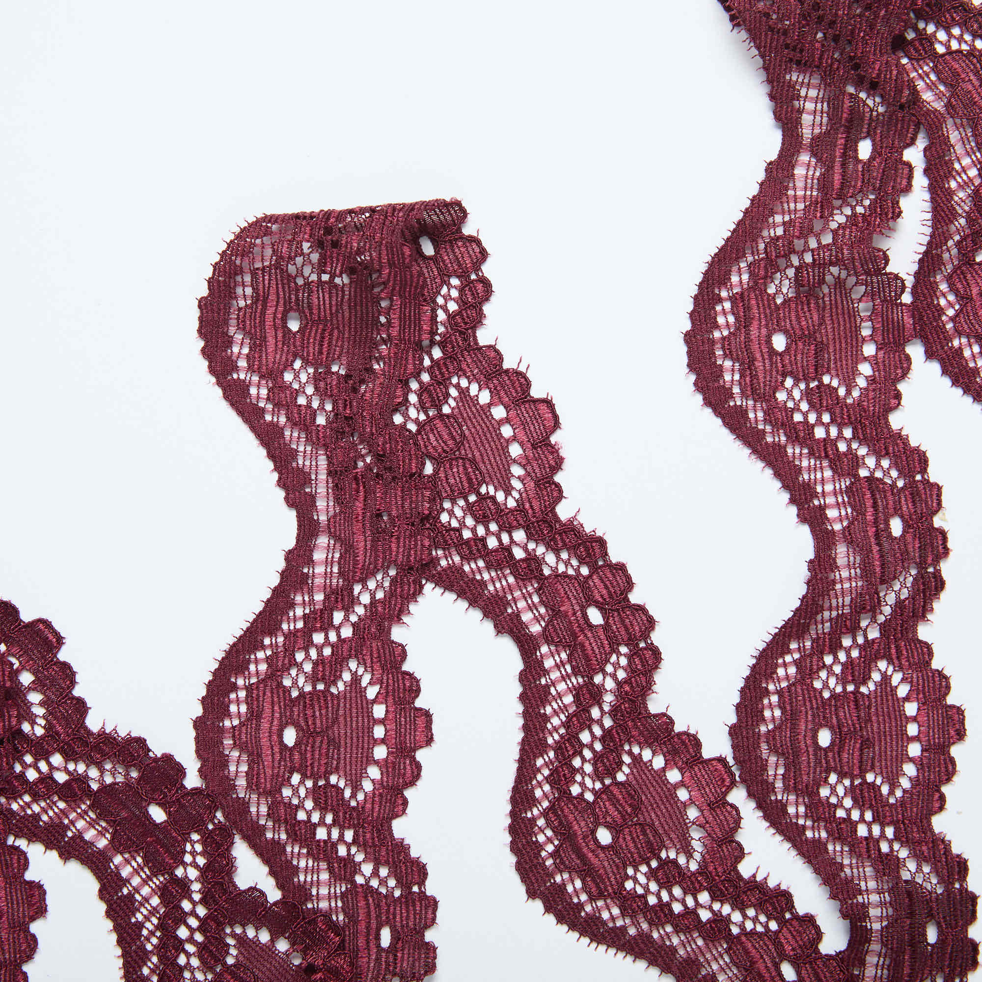 Кружево Эластичное Узкое S1024 (Бордовый, N550234A, БП)