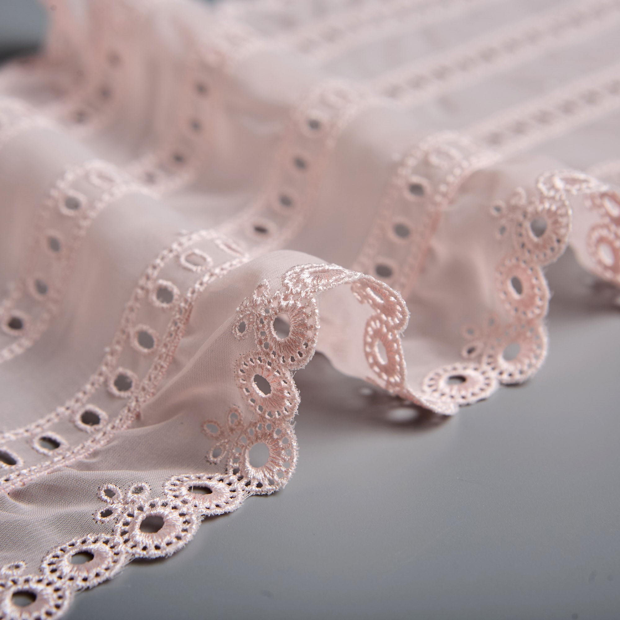 Органза с вышивкой f00412 (Розовый, K78832, БП)