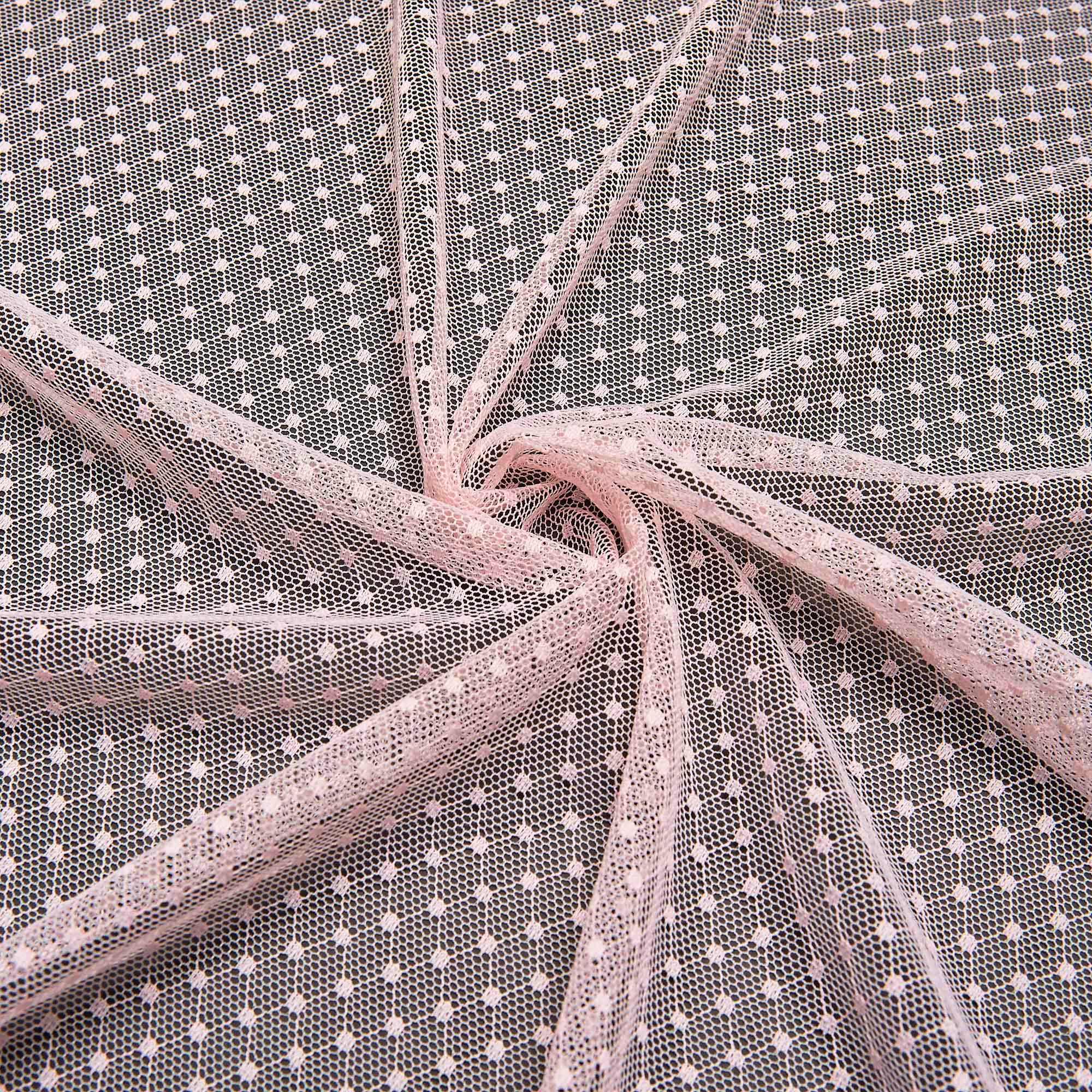 Сетка Эластичная Фактурная L194 (Розовый, N17041144B, БП)