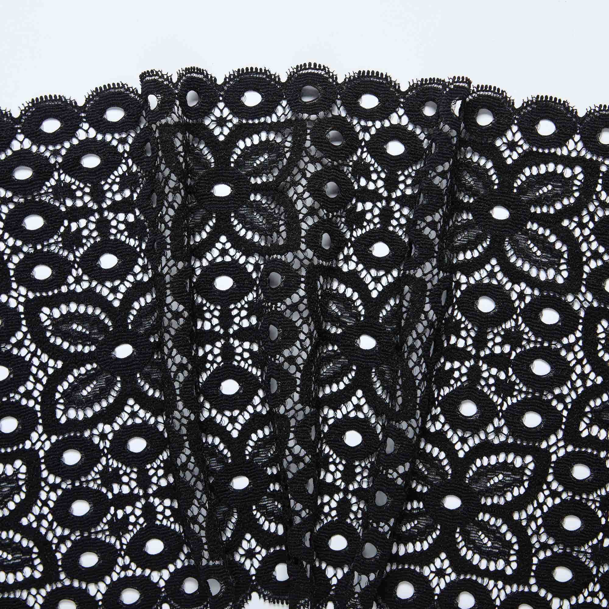 Кружево Эластичное 781830-G11-NE08B-023 (Черный, Стандарт, БП)