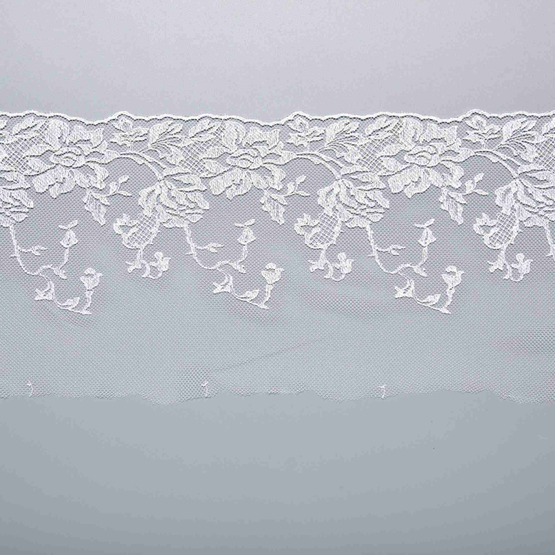 Вышивка на сетке неэластичной HA-40479B (Айвори, HG-1281, БП)