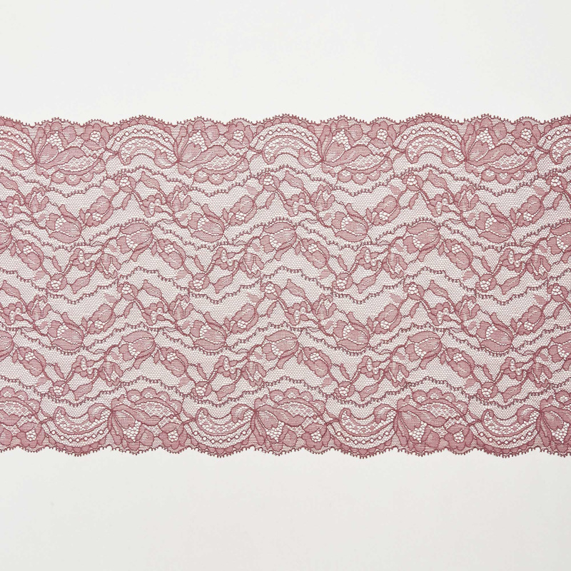 Кружево эластичное HZ5272N (Розовый, B22092203C, 17-1608)