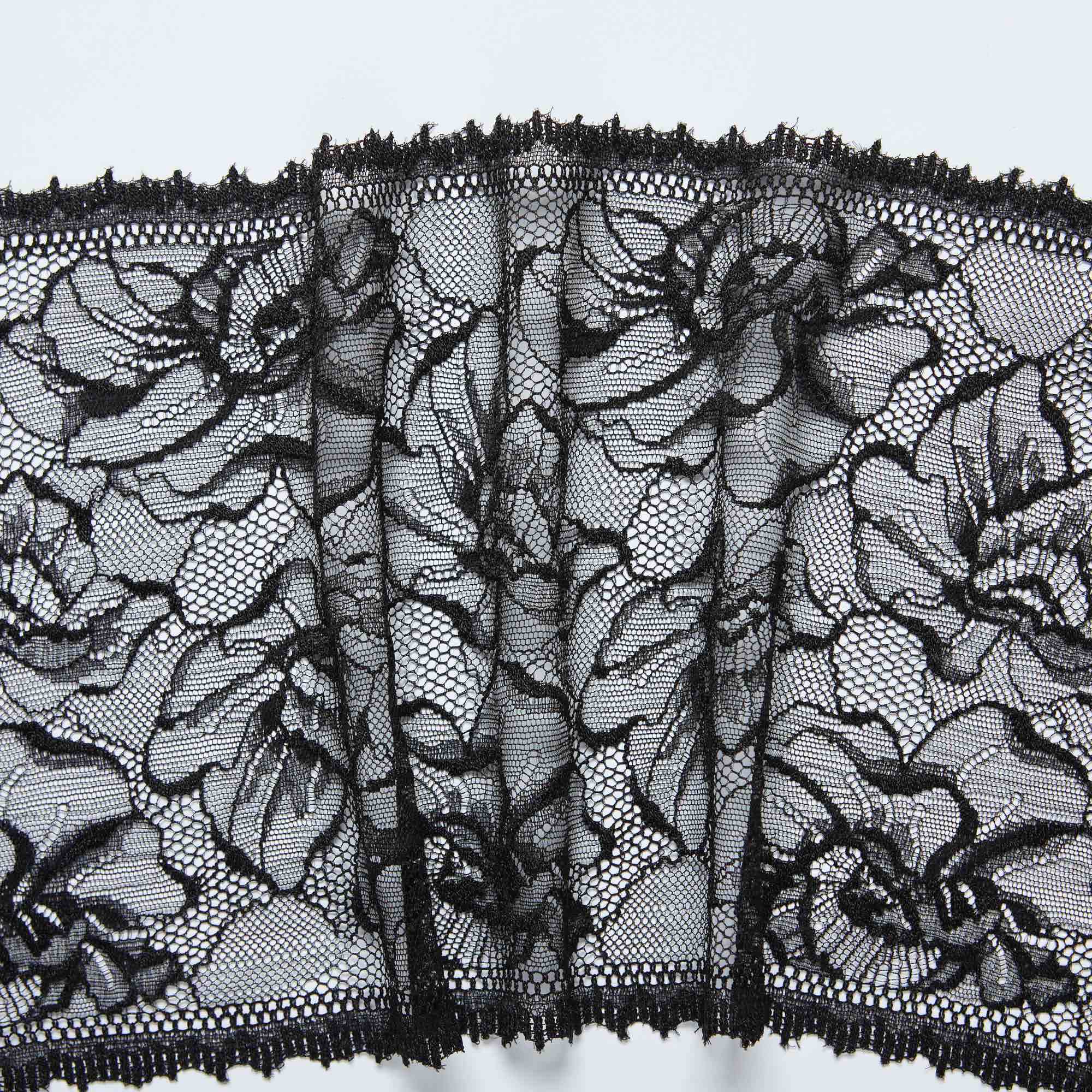 Кружево Эластичное 108624 (Черный, Стандарт, БП)