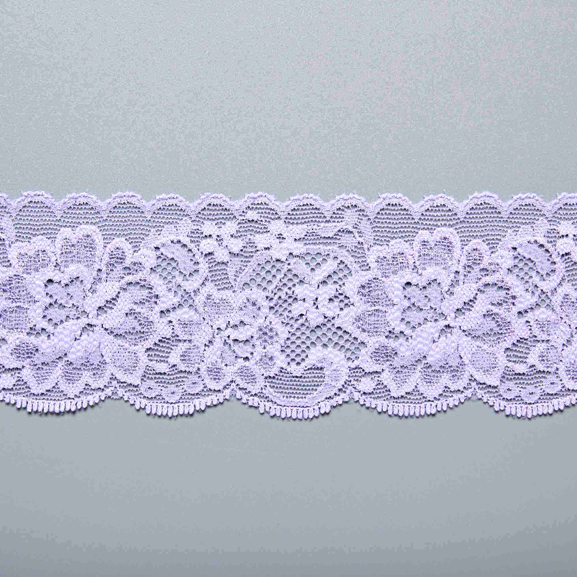 Кружево эластичное узкое 39225BH (Сиреневый, 6С1342A, БП)