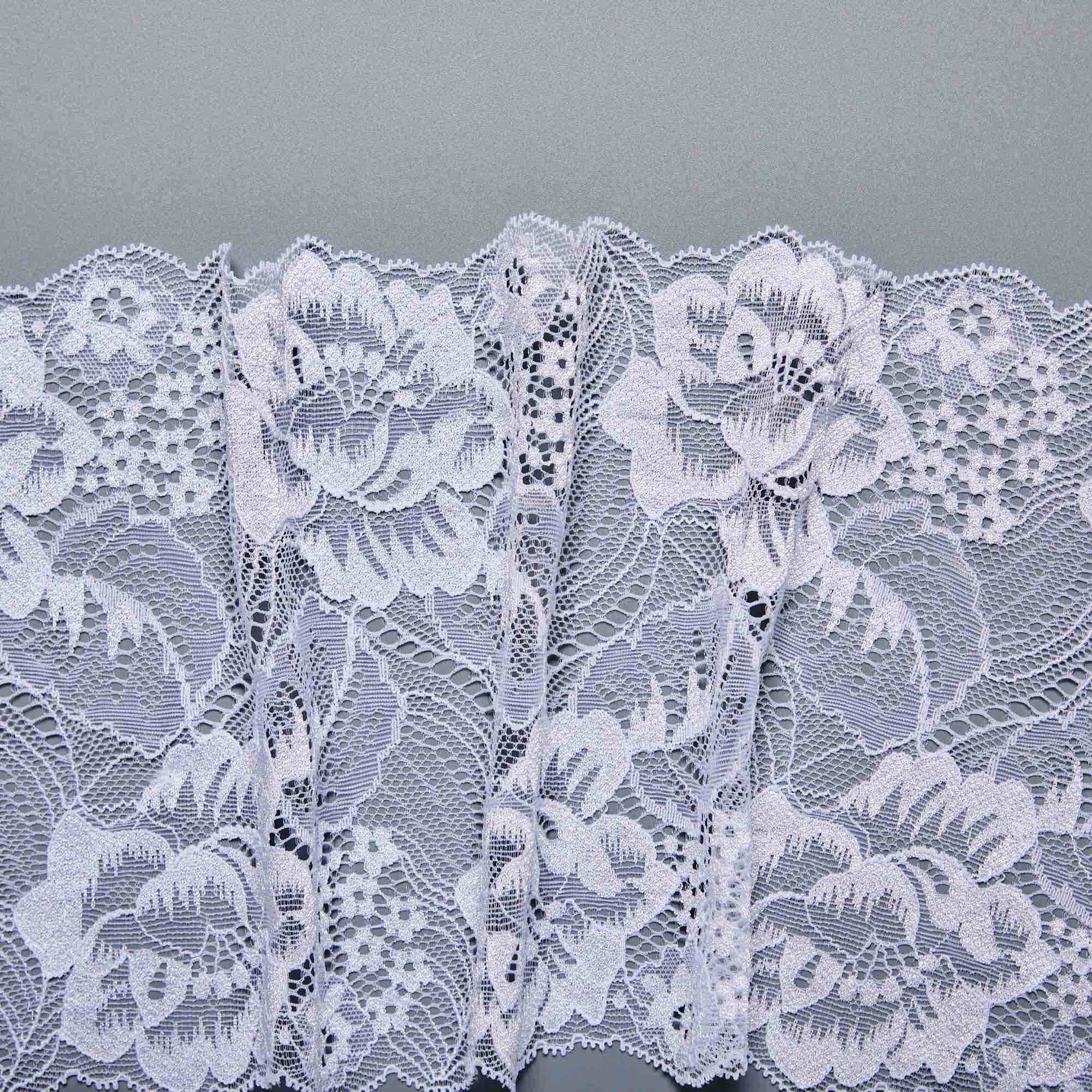 Кружево Эластичное L07902D (Белый, Стандарт, БП)