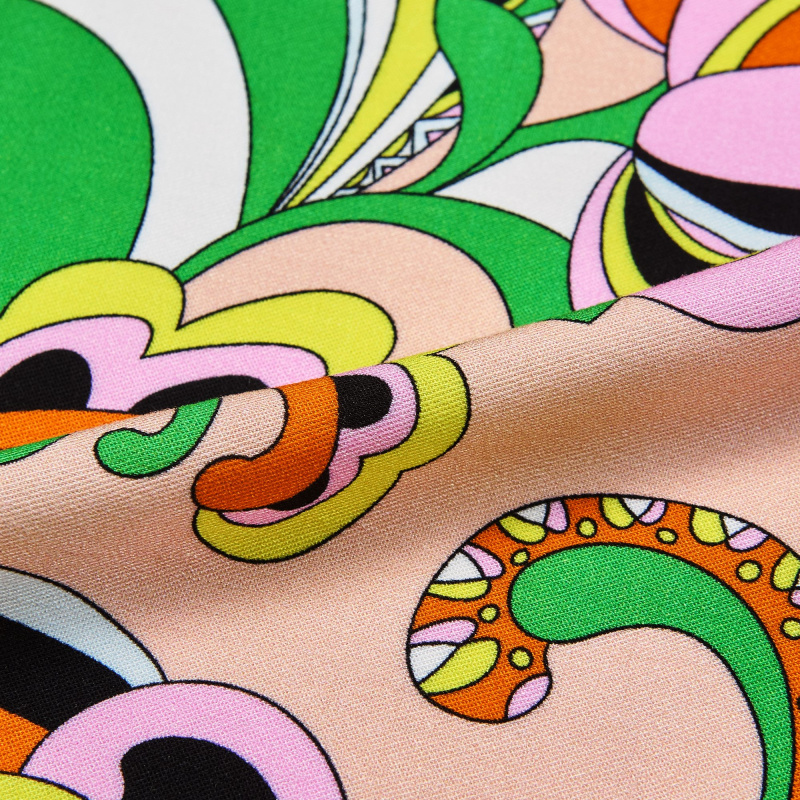 Вискоза тканая принт RM057 digital print (Желтый, paisley yellow print, БП)