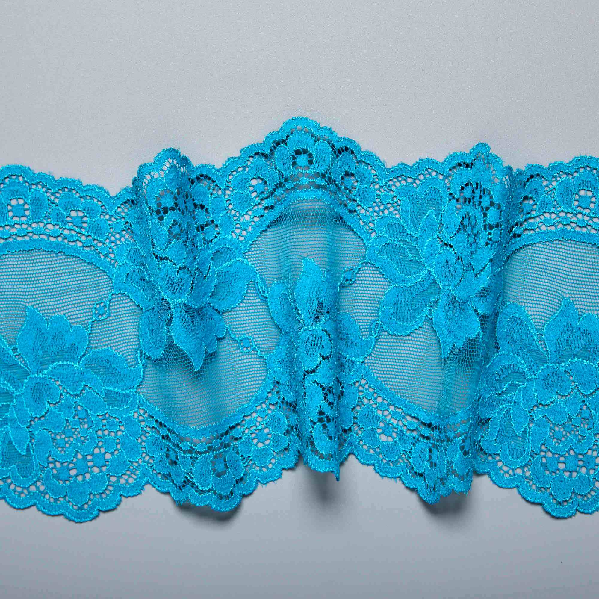 Кружево Эластичное M05265.15 (Бирюзовый, LAGON DU B33825, БП)