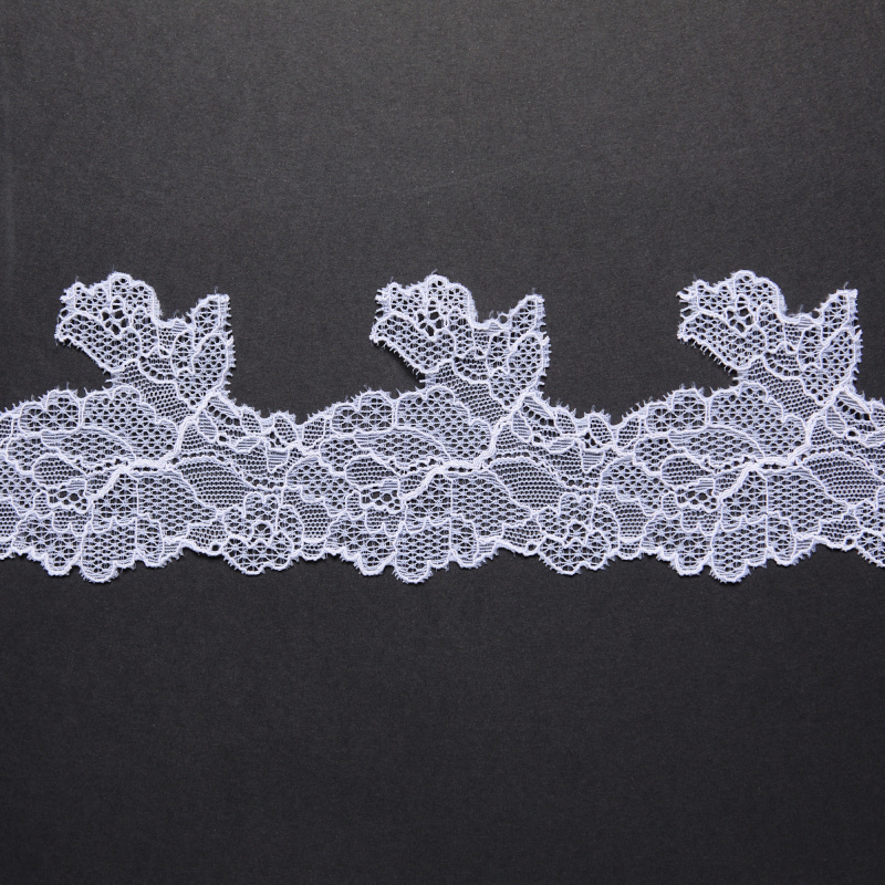 Кружево Эластичное Узкое PP002A (Белый, Стандарт, БП)
