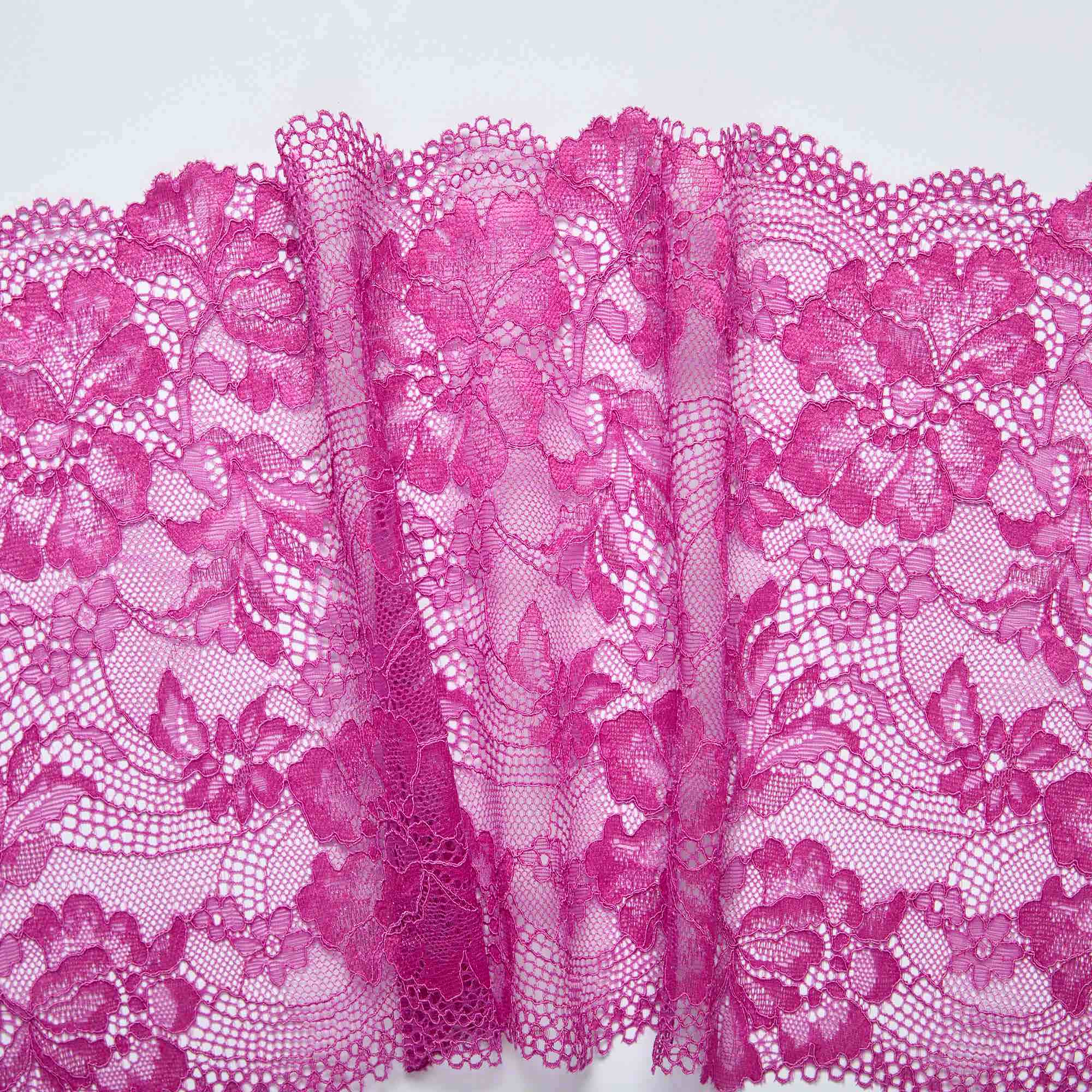 Кружево Эластичное HY530M (Фуксия, DY15825065, БП)