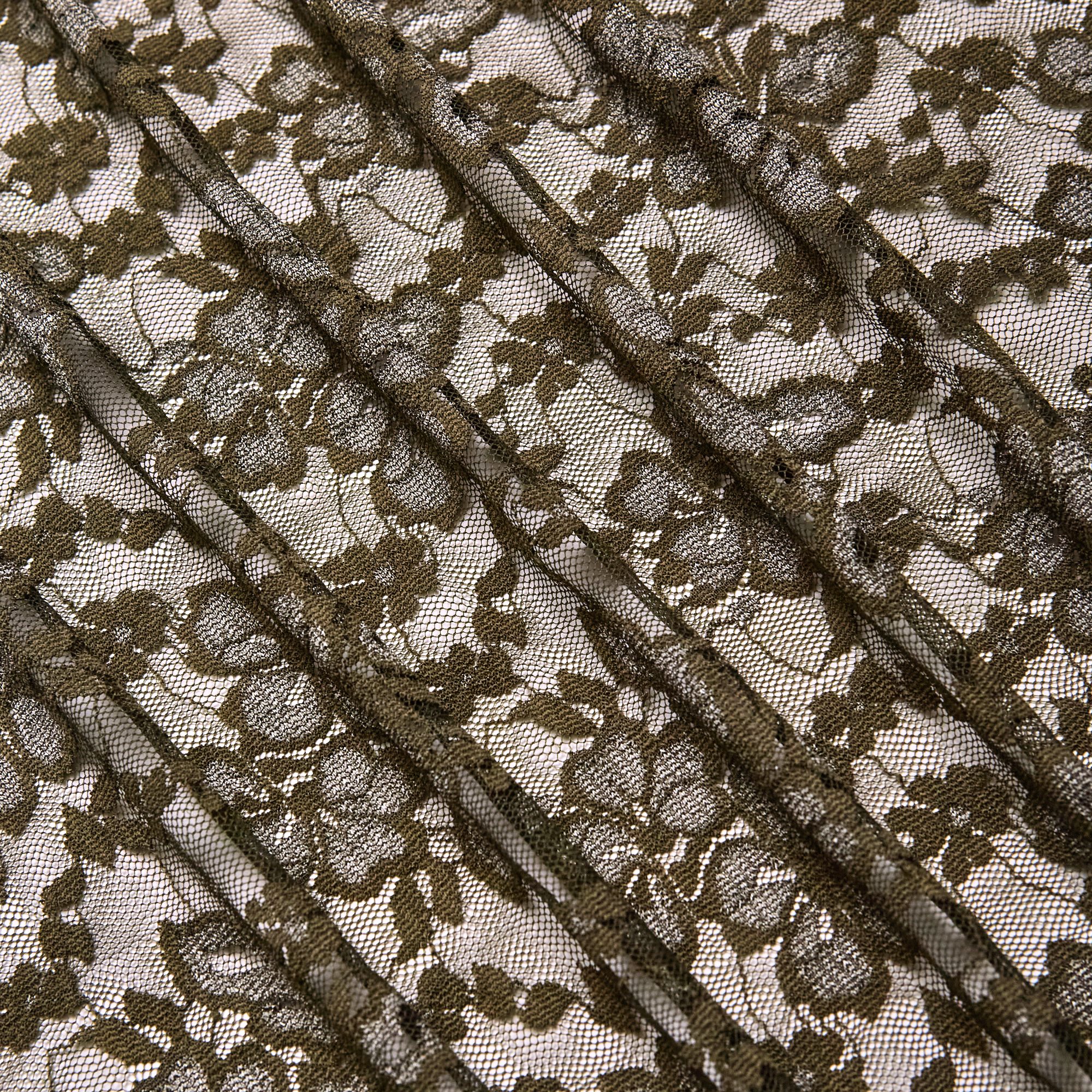 Кружевное эластичное полотно l240 (Зеленый, 731465A, БП)