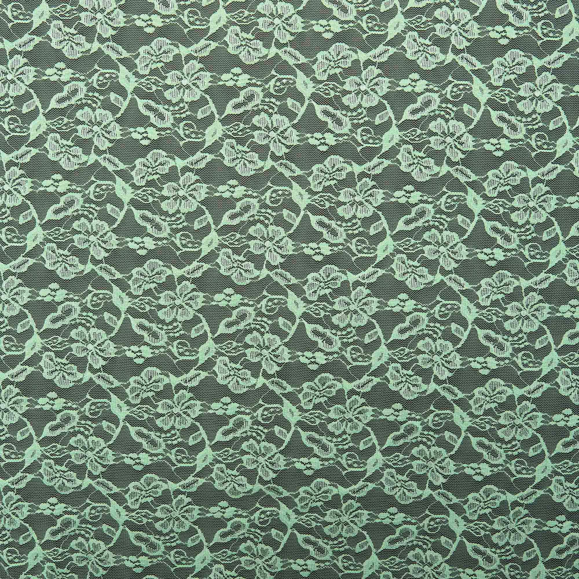 Кружевное Эластичное Полотно L02116D (Зеленый, Q150320184, БП)