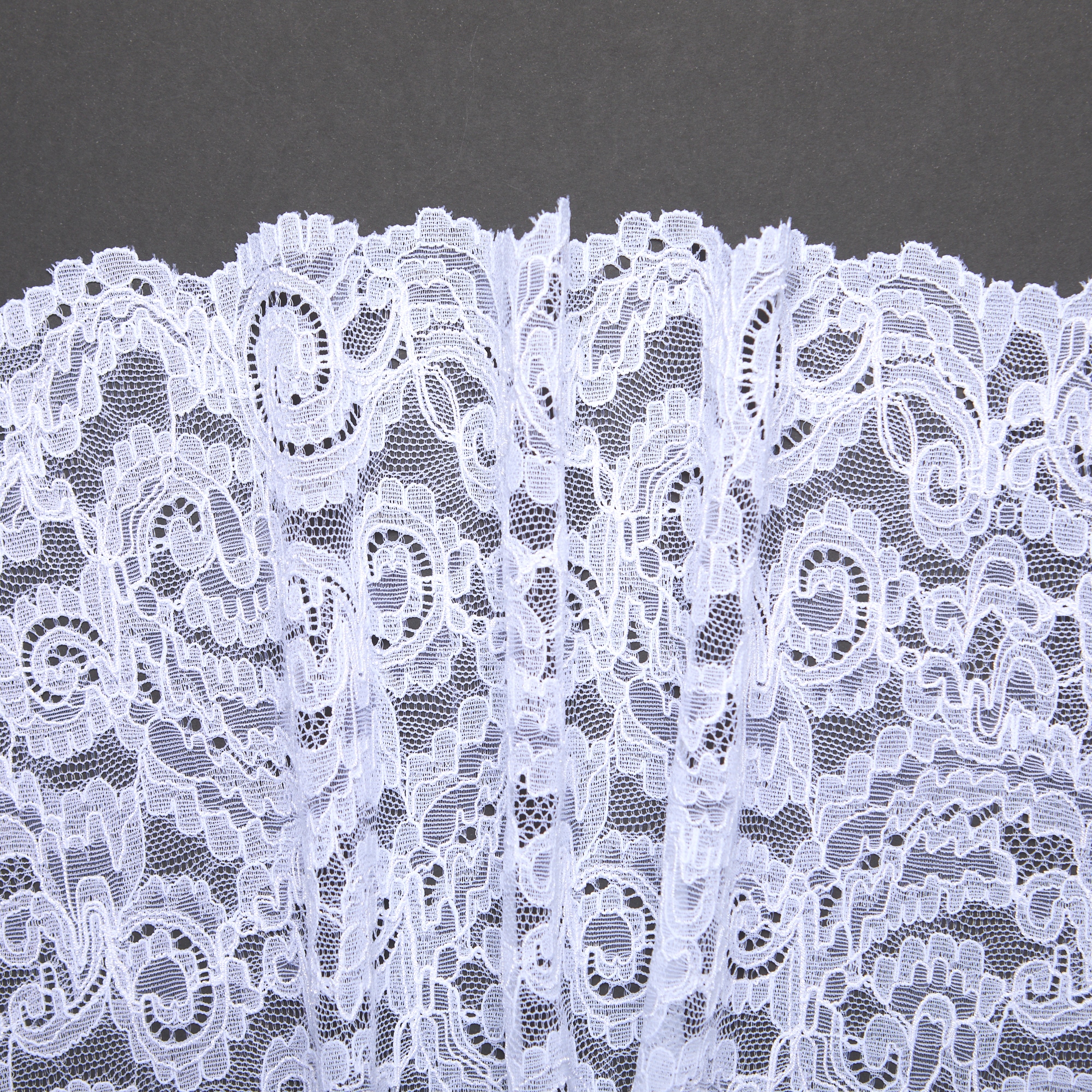 Кружево Эластичное HQ709M (Белый, Стандарт, БП)