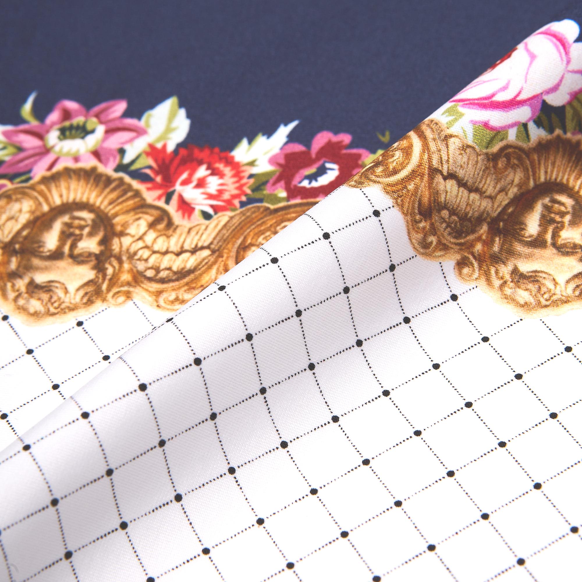 Микрофибра принт wonder p (Синий, pannello ANGELS MIRROR var A, БП)