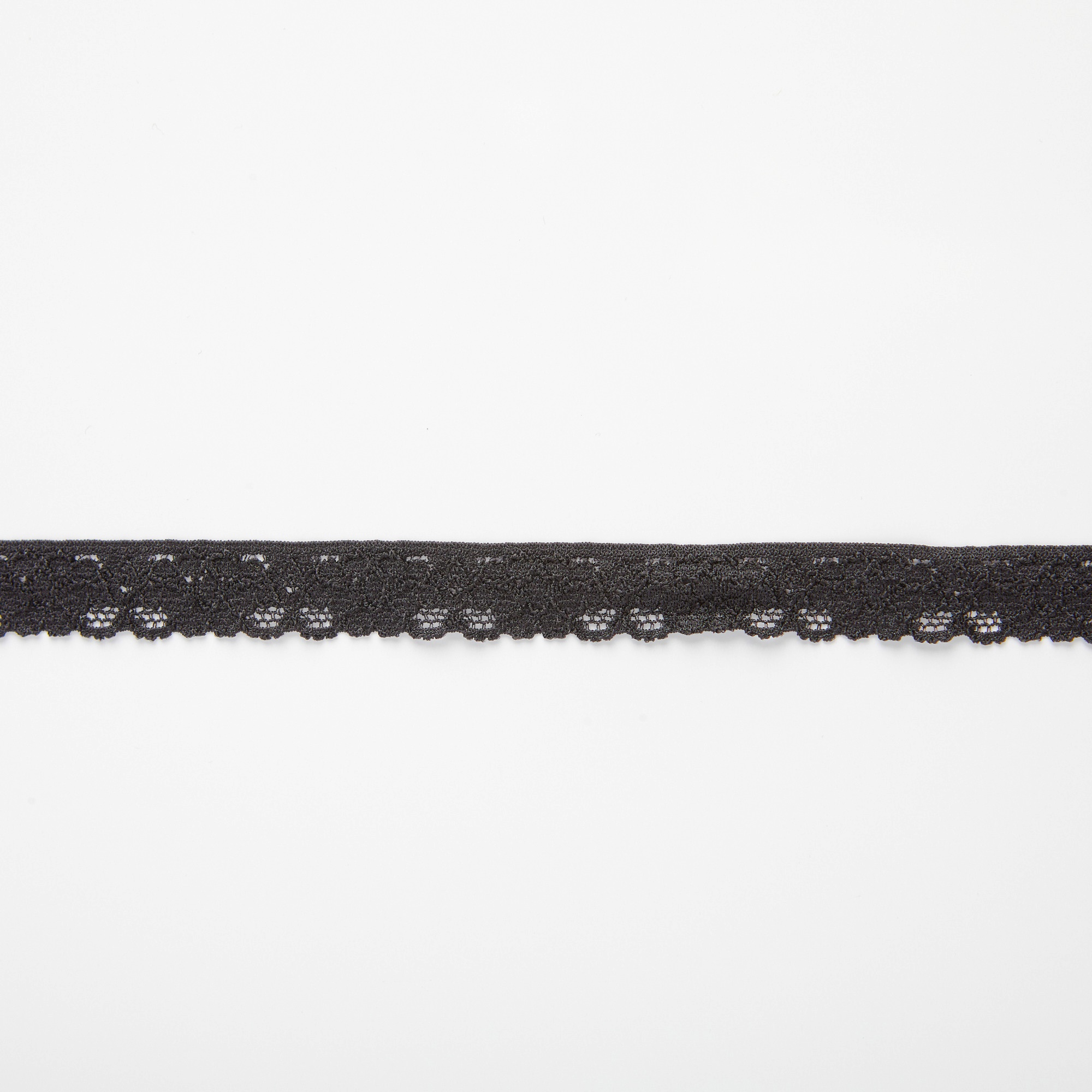 Кружево эластичное узкое 914X (Черный, Стандарт, БП)