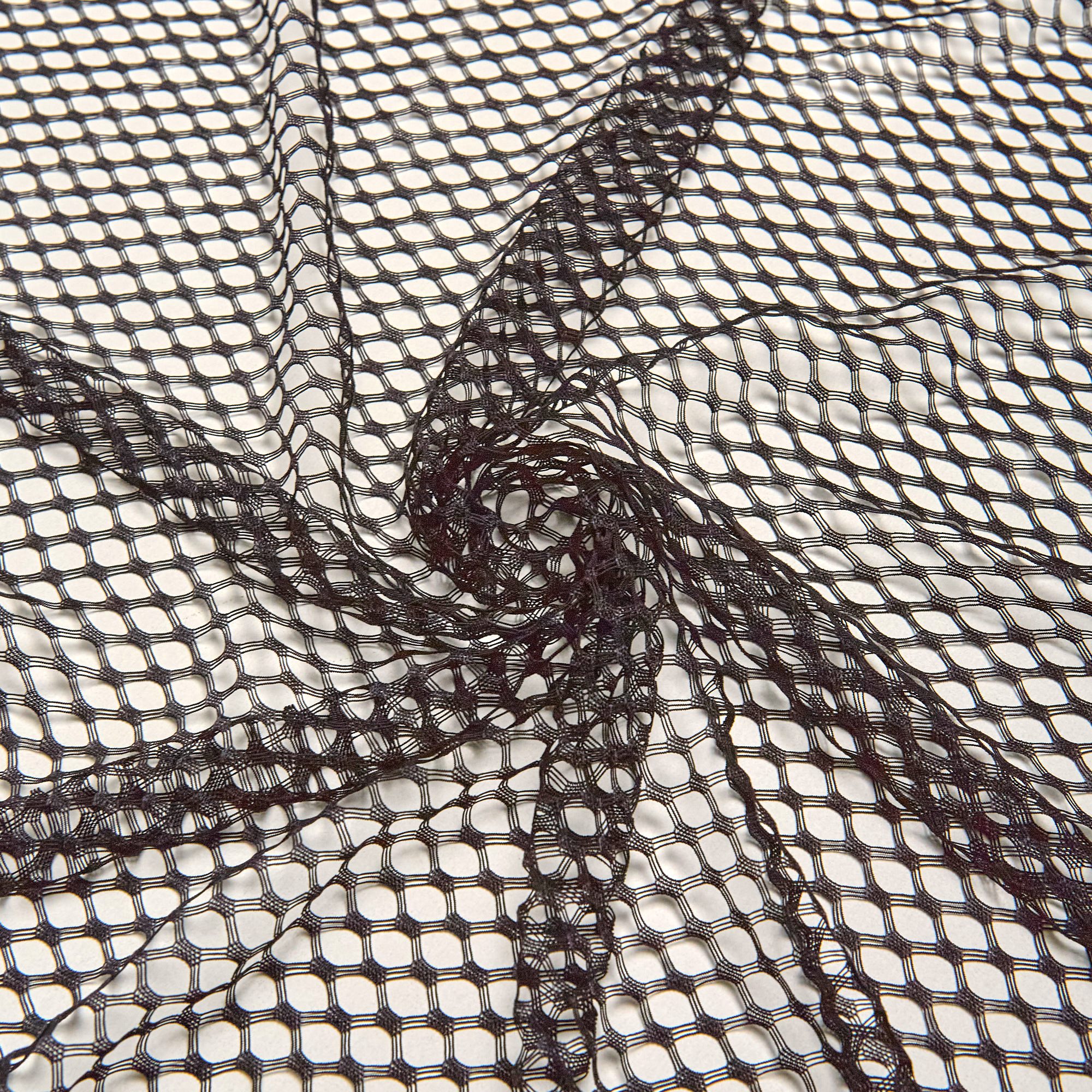 Сетка Эластичная Фактурная S9266AAA (Черный, Стандарт, БП)