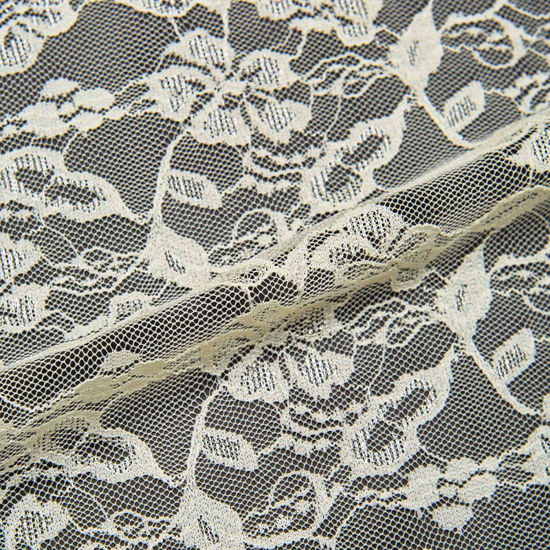 Кружевное Эластичное Полотно L02116D (Айвори, 140/3238, БП)