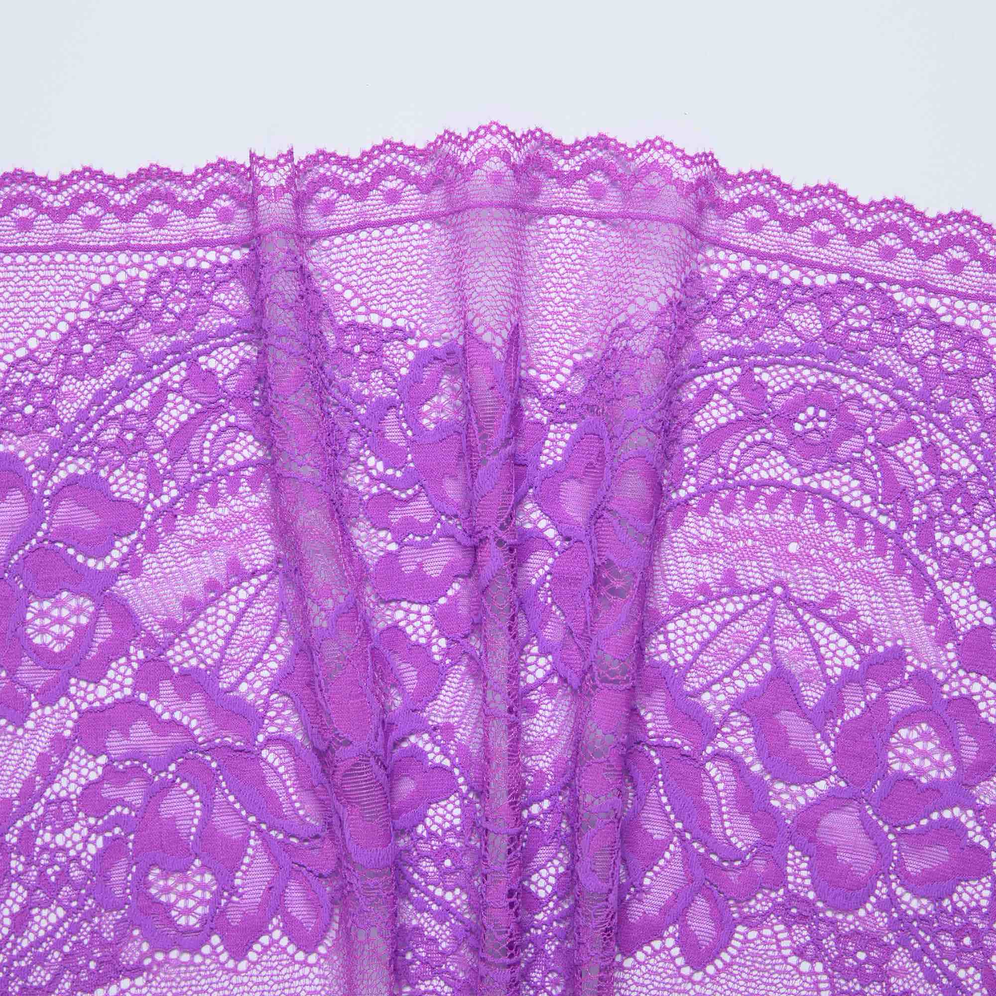 Кружево Эластичное T6018DAA (Фуксия, 16176369A, БП)