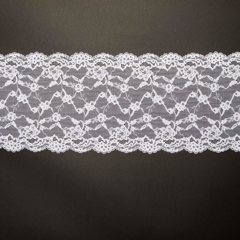 Кружево эластичное H6A48A (Белый, Стандарт, БП)
