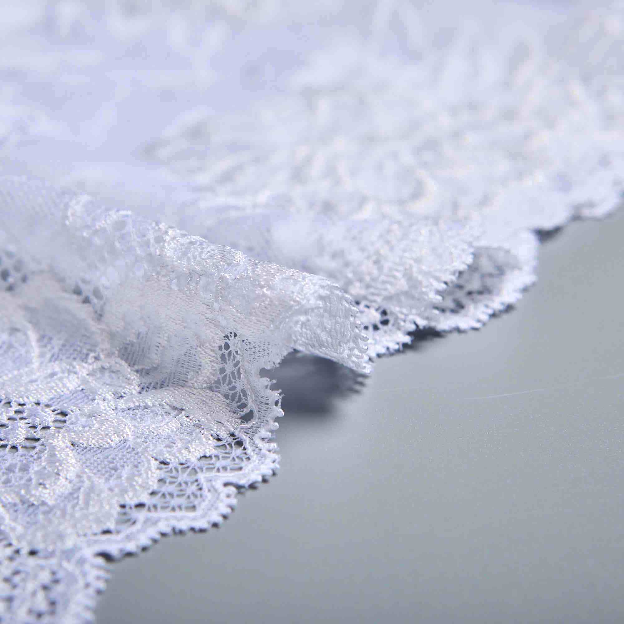 Кружево Эластичное HK645M (Белый, Стандарт, БП)