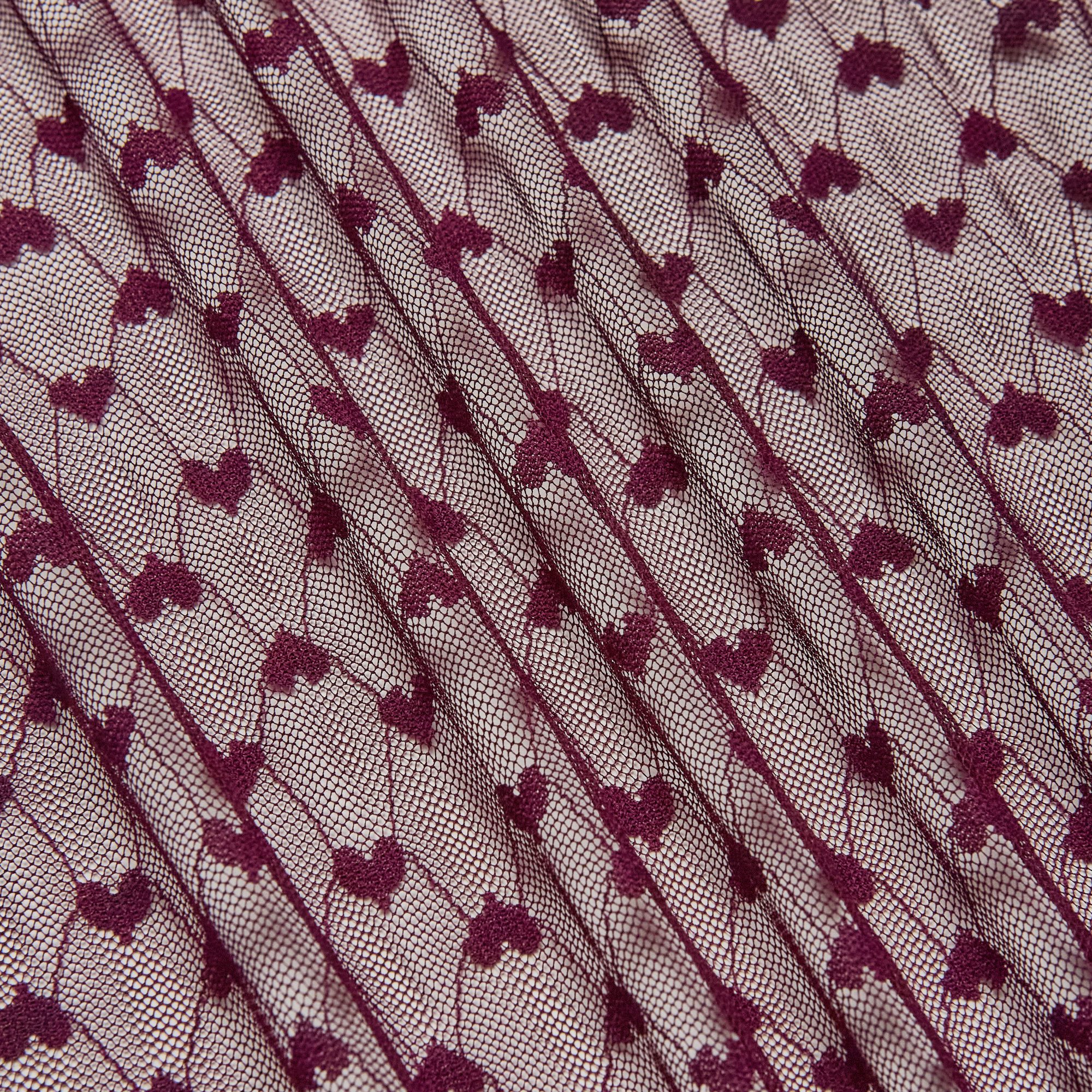 Кружевное Эластичное Полотно L02142D (Бордовый, S160623203A, БП)