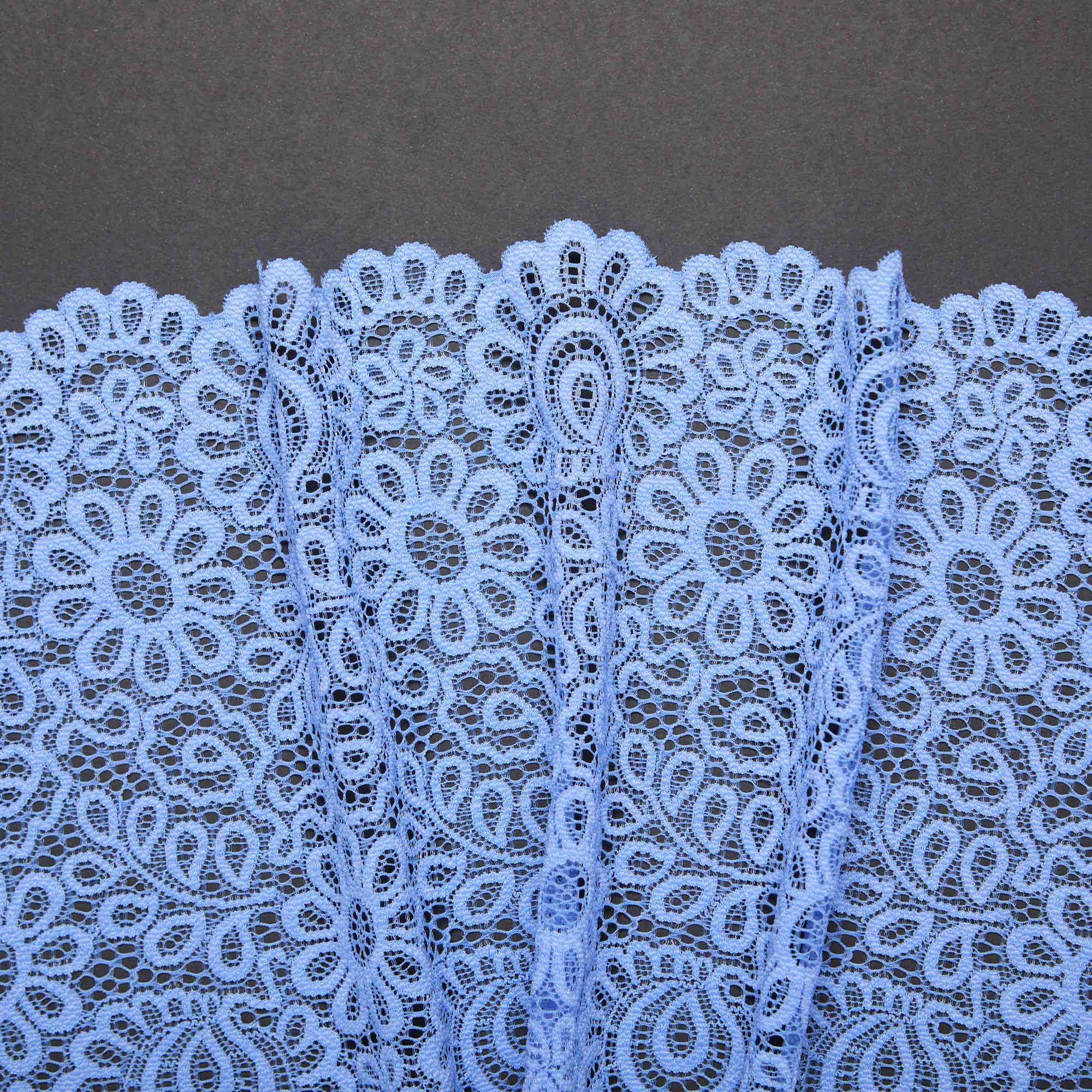 Кружево Эластичное L07725D (Голубой, S150320204, БП)