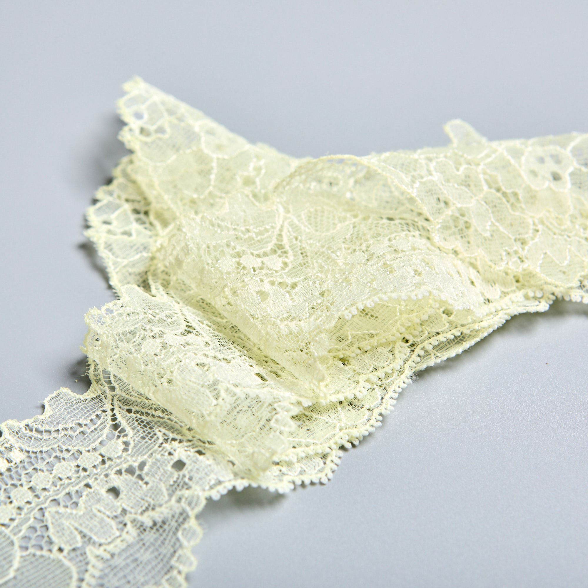 Кружево Неэластичное Узкое 201221 (Желтый, 407634, БП)