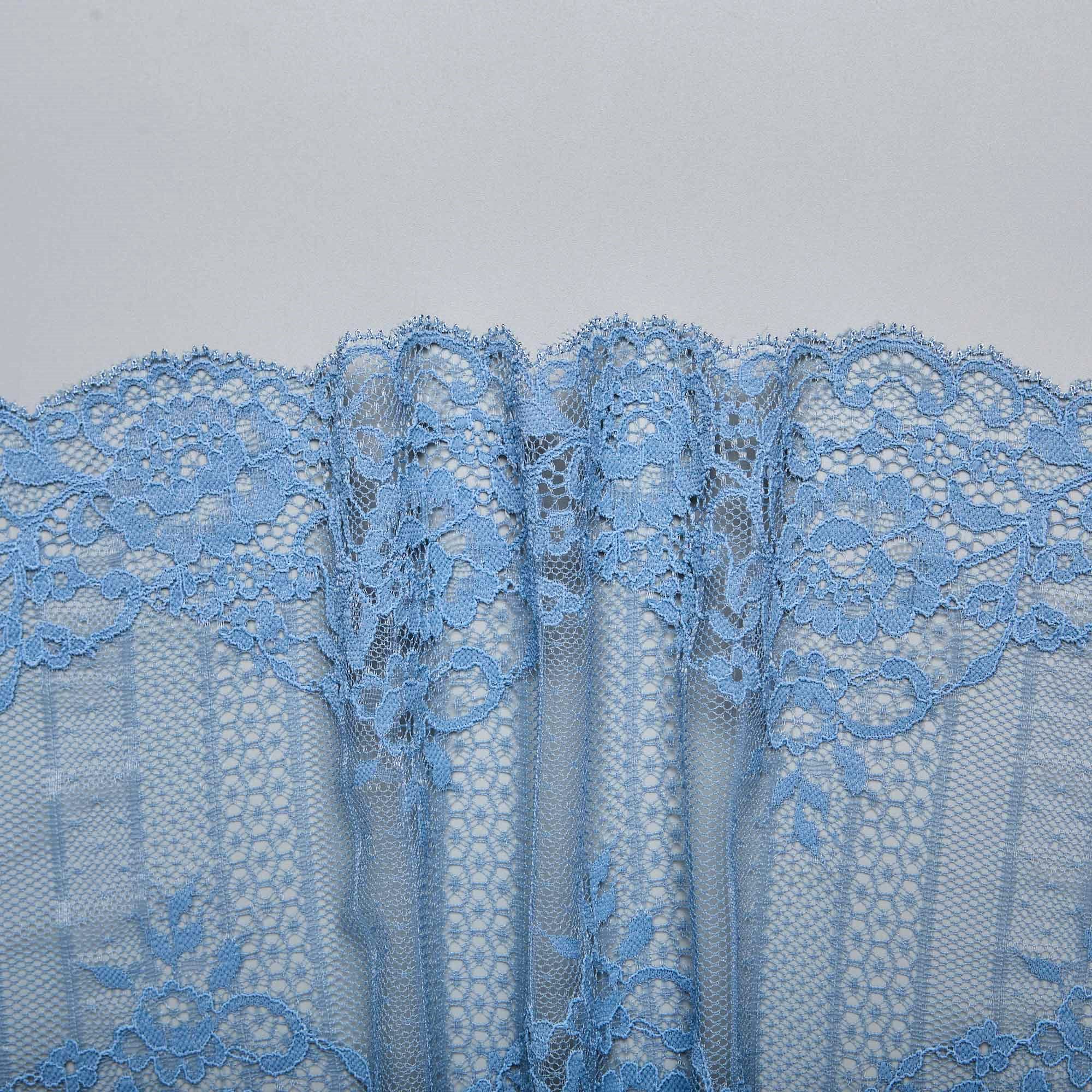 Кружево Эластичное HS545A (Голубой, H0005832A, БП)