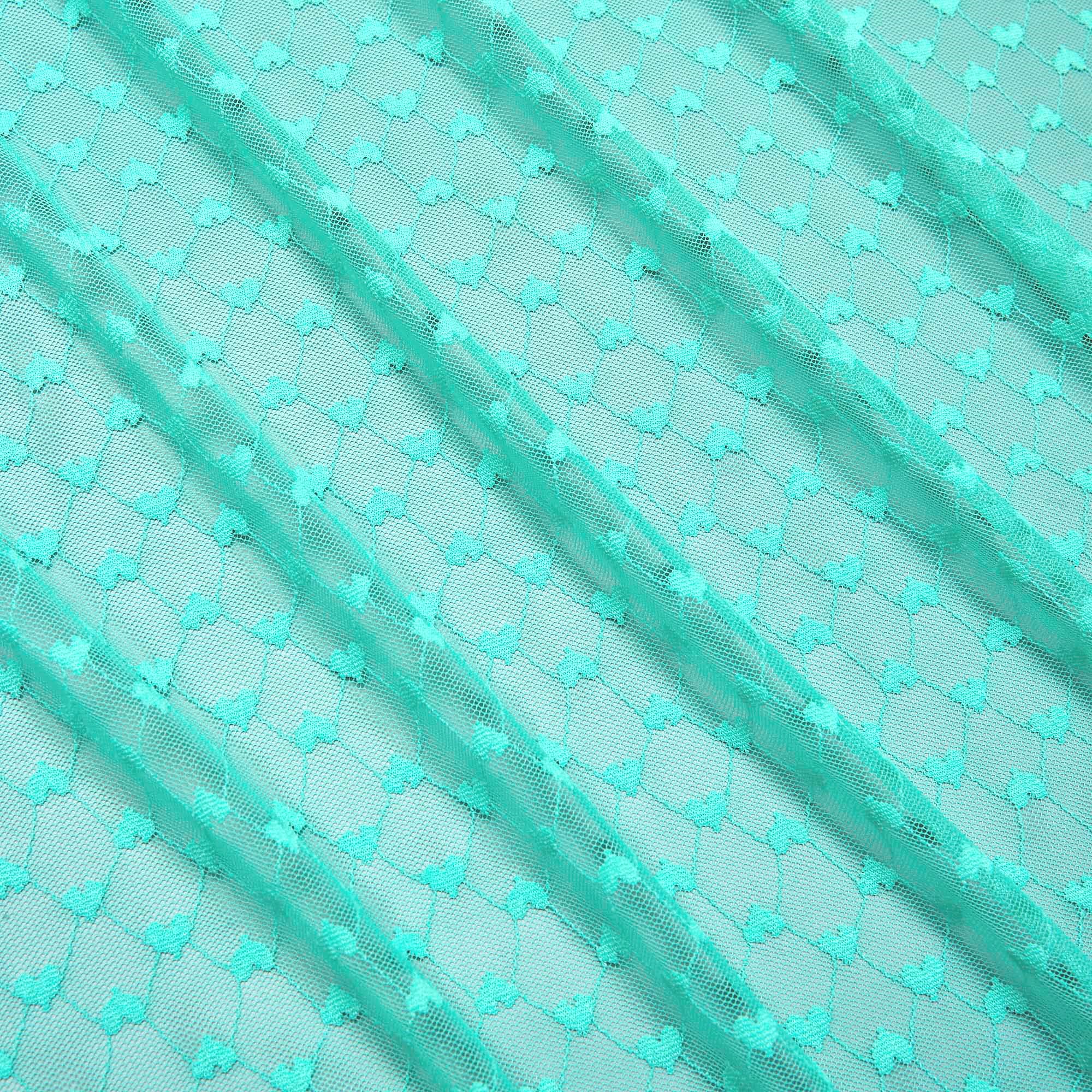 Кружевное Эластичное Полотно L02142D (Зеленый, Q150422170, БП)