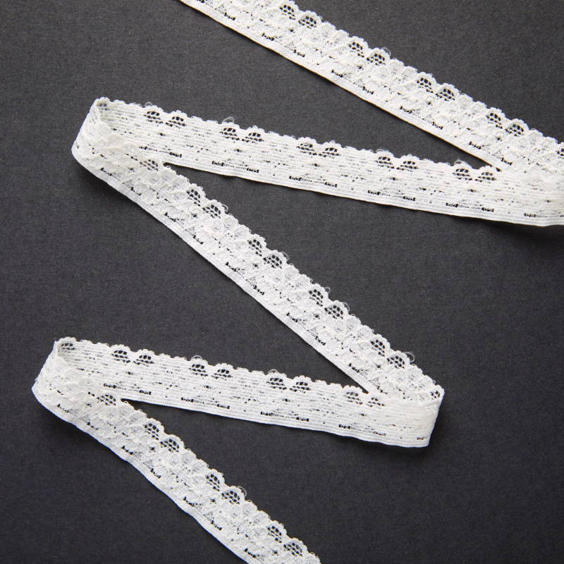 Кружево эластичное узкое 914X (Айвори, 341657, БП)