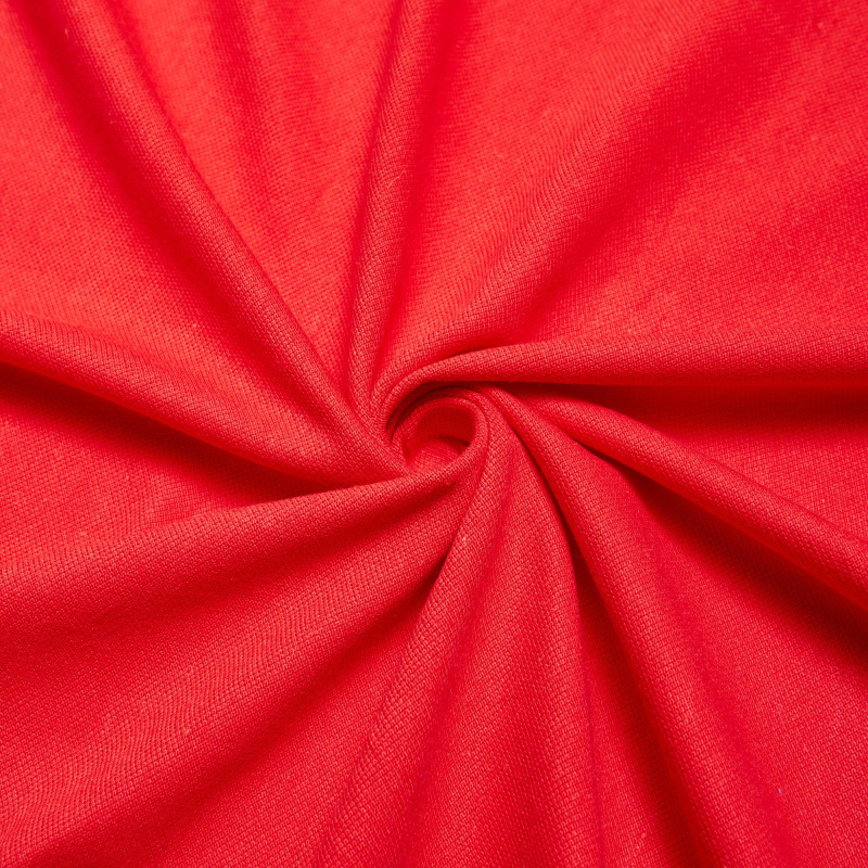 Хлопок трикотажный PIQUE V412646 (Красный, V545404, БП)