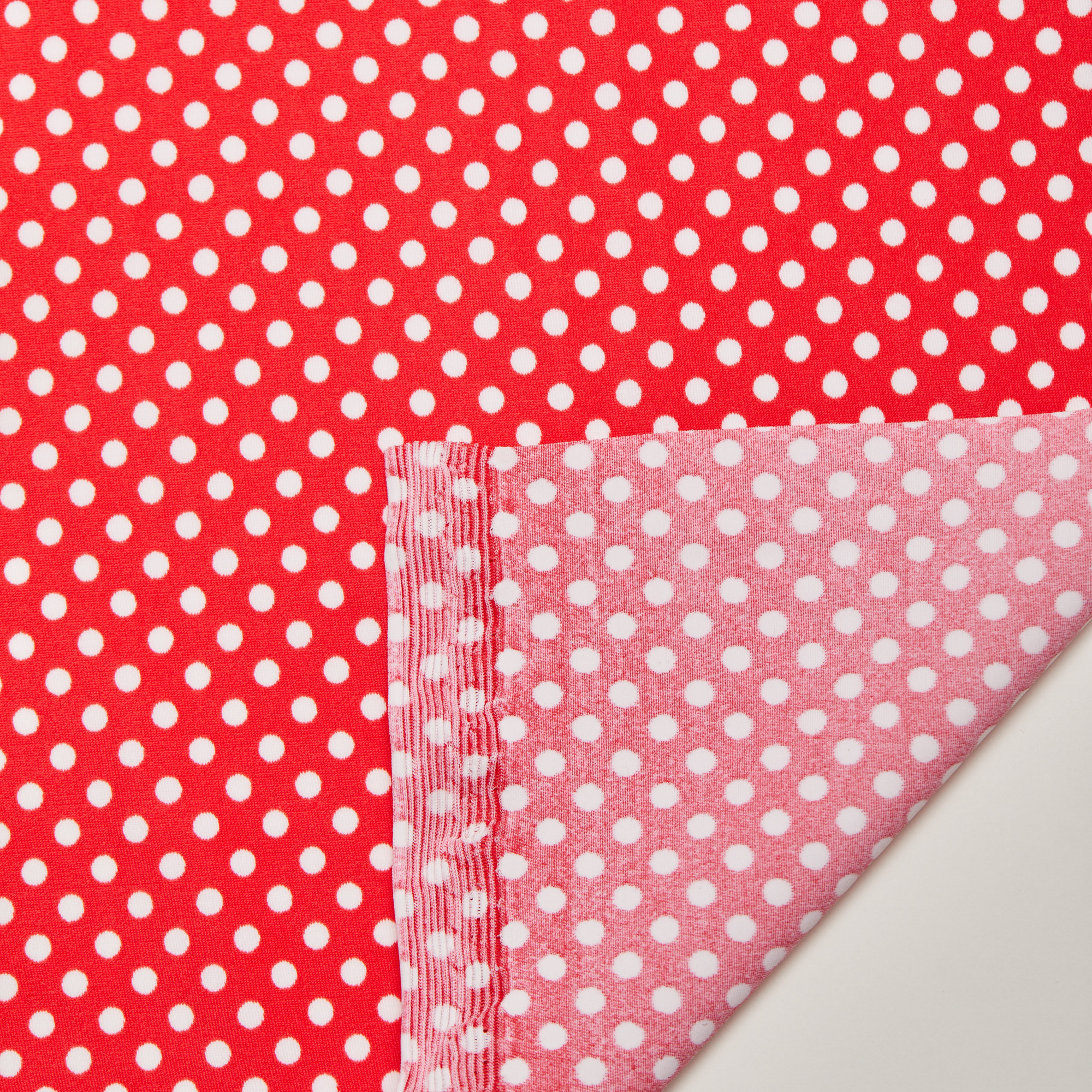 Микрофибра принт STT001P (Красный, горох, БП)